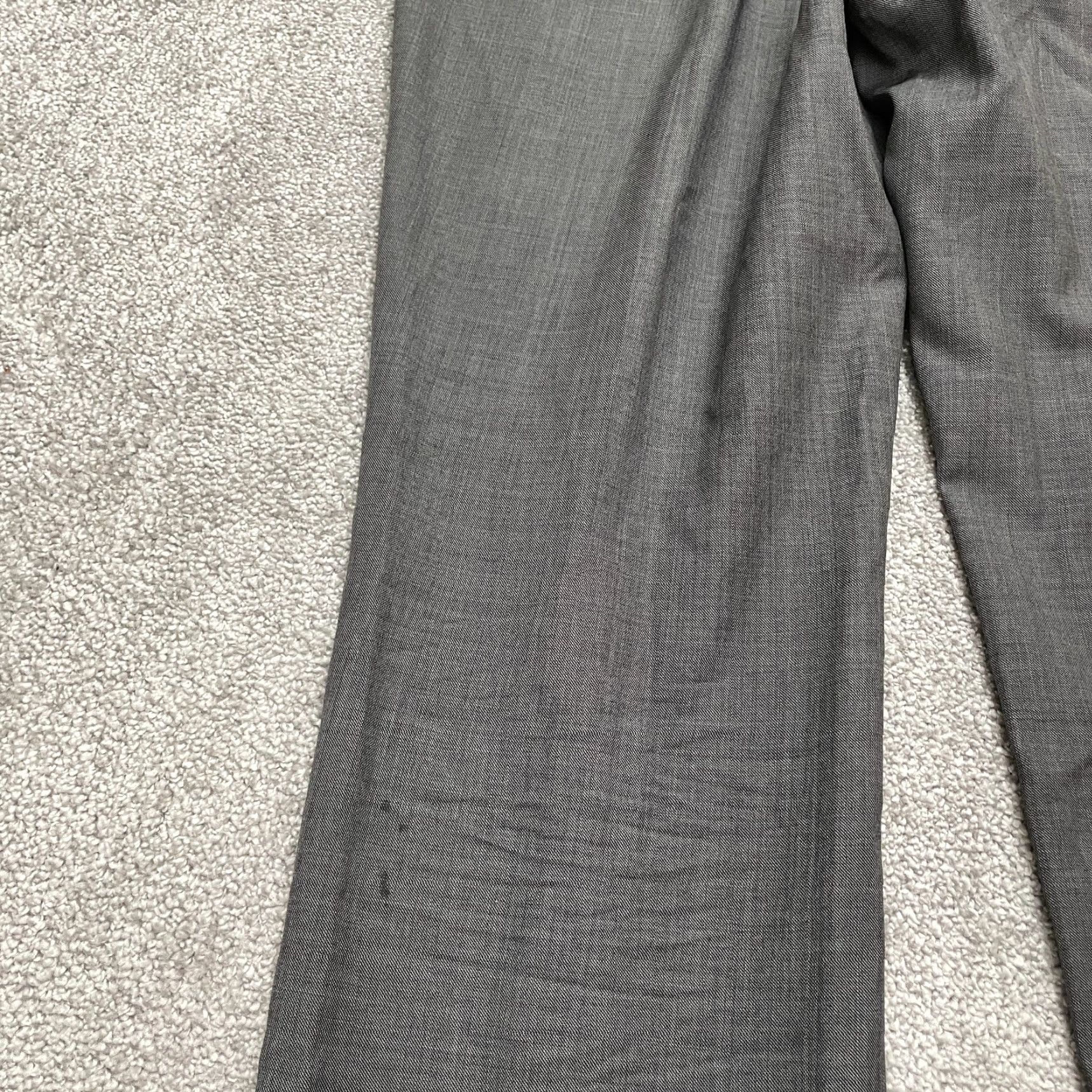 Ben Sherman VINTAGE Ben Sherman Dress Pants Mens 36x36 Gray Laine Straight Leg Flat Front Workwear Size US 36 / EU 52 - 7 Thumbnail