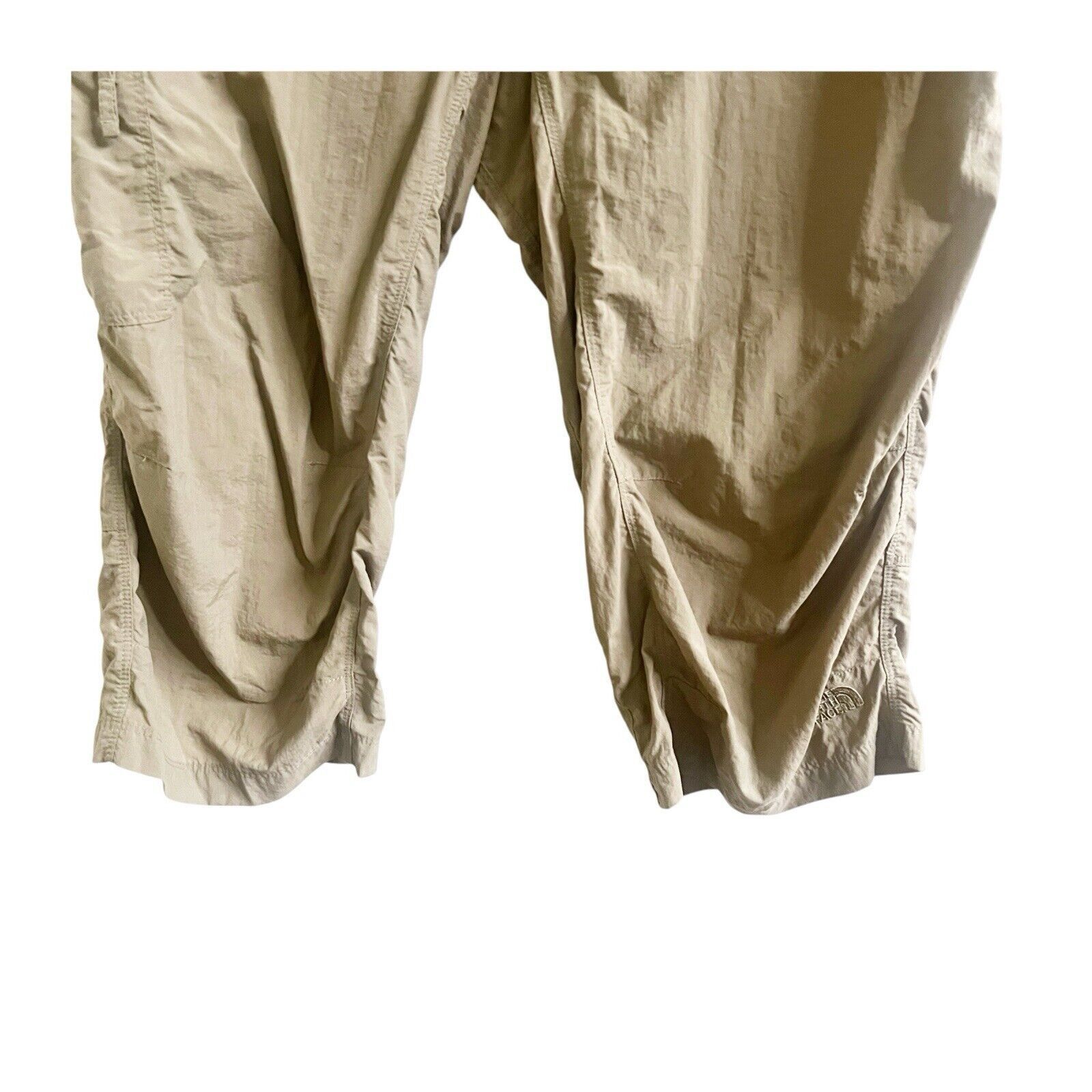 The North Face The North Face Cropped Nylon Pants Khaki Beige Size 12 Size 34" / US 12 / IT 48 - 6 Thumbnail