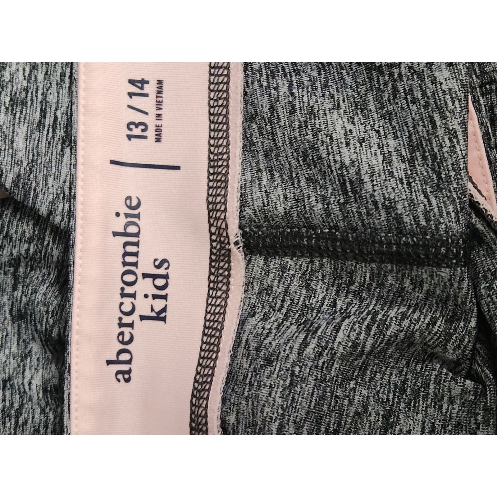 Abercrombie & Fitch Abercrombie Kids Leggings Girl's 13/14 NWOT Black Pink Size 36" / US 14 / IT 50 - 3 Thumbnail