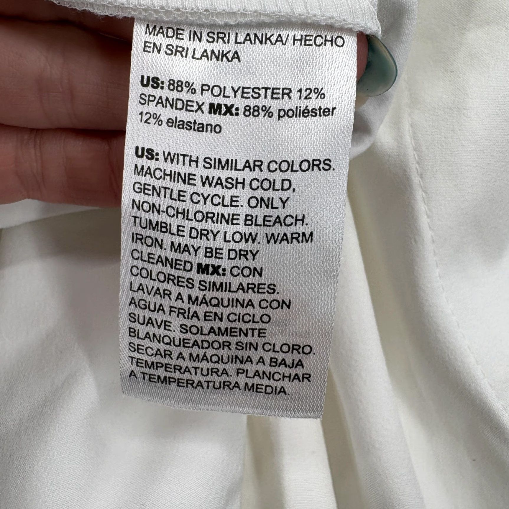 Vintage Chico's Zenergy Neema Bungee Crop Pants Womens 16 White Pockets Travel Stretch Size 38" / US 16 / IT 52 - 7 Thumbnail