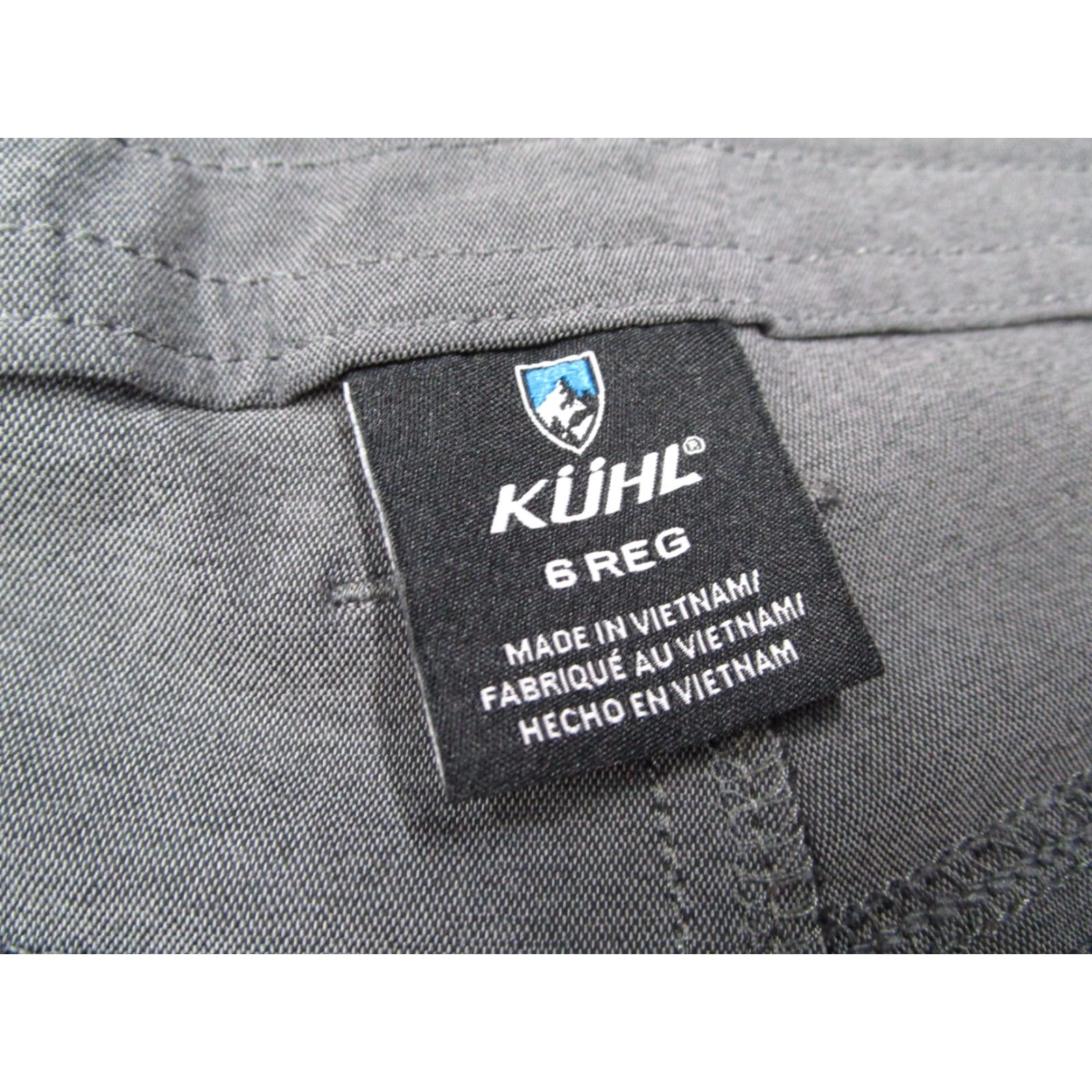 Vintage Kuhl Pants Womens 6 Regular Gray Trekr Hike Drawstring Utility Work 30x30 Size 28" / US 6 / IT 42 - 3 Thumbnail