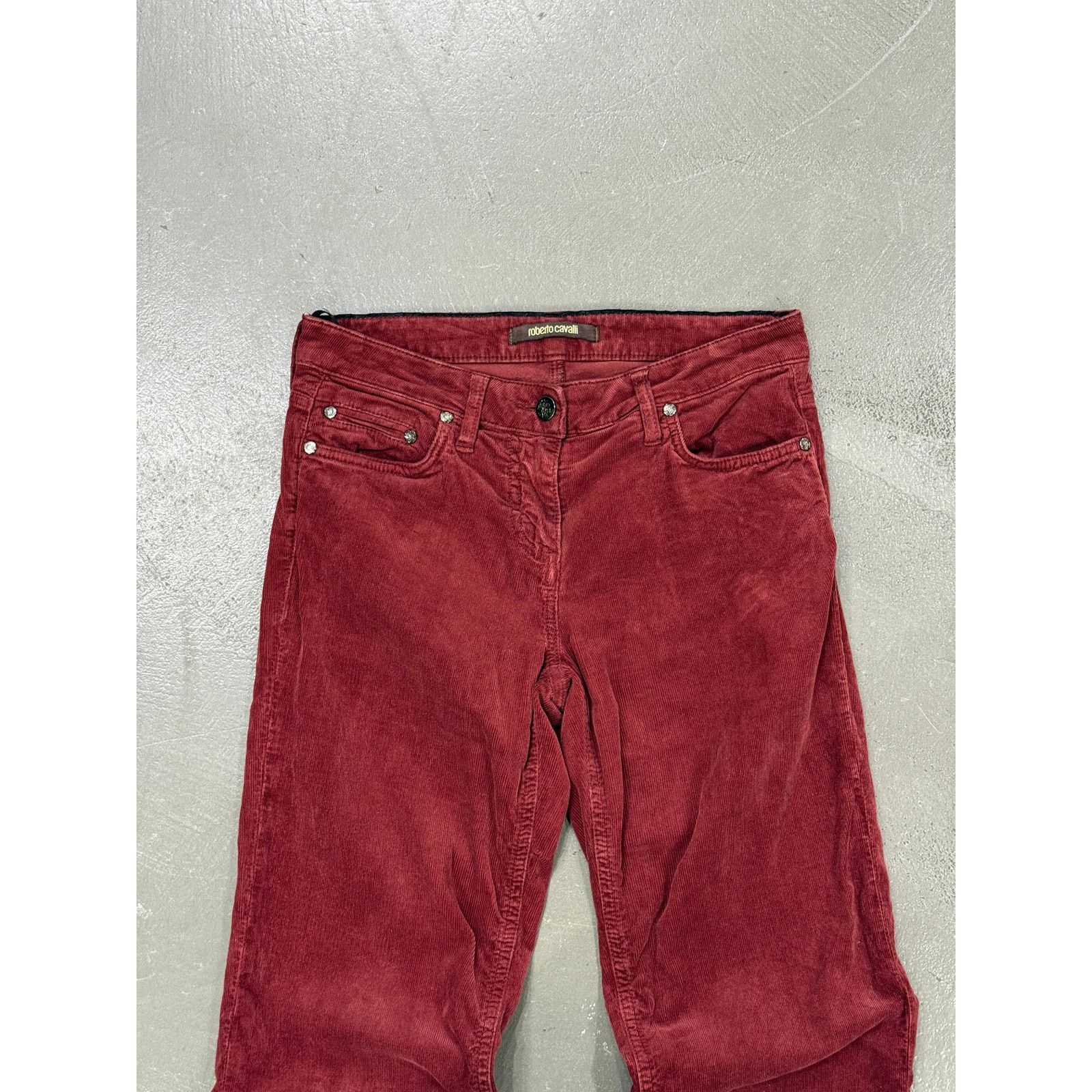 Roberto Cavalli 2000s Roberto Cavalli burgundy corduroy pants Size 27" / US 4 / IT 40 - 3 Thumbnail