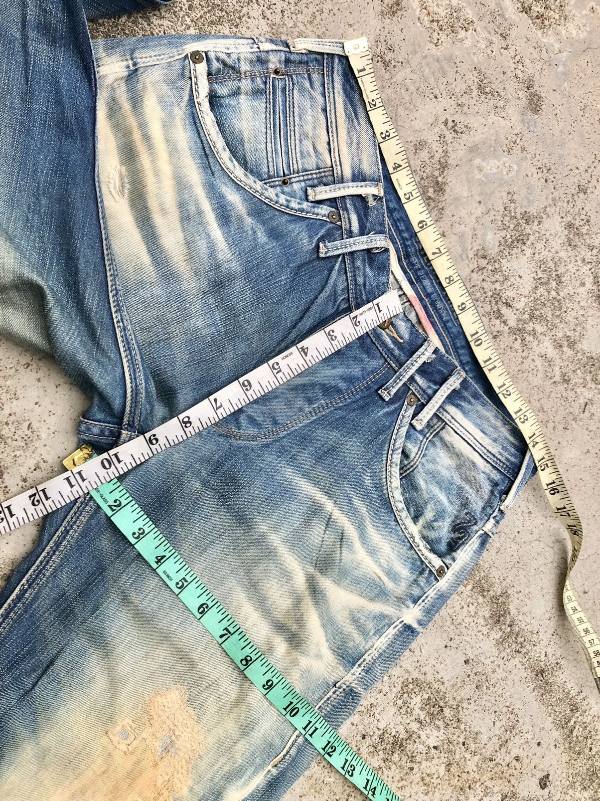 Pepe Jeans PEPE JEANS DISTRESSED WASHED BLUE DENIM Size US 31 - 9 Thumbnail