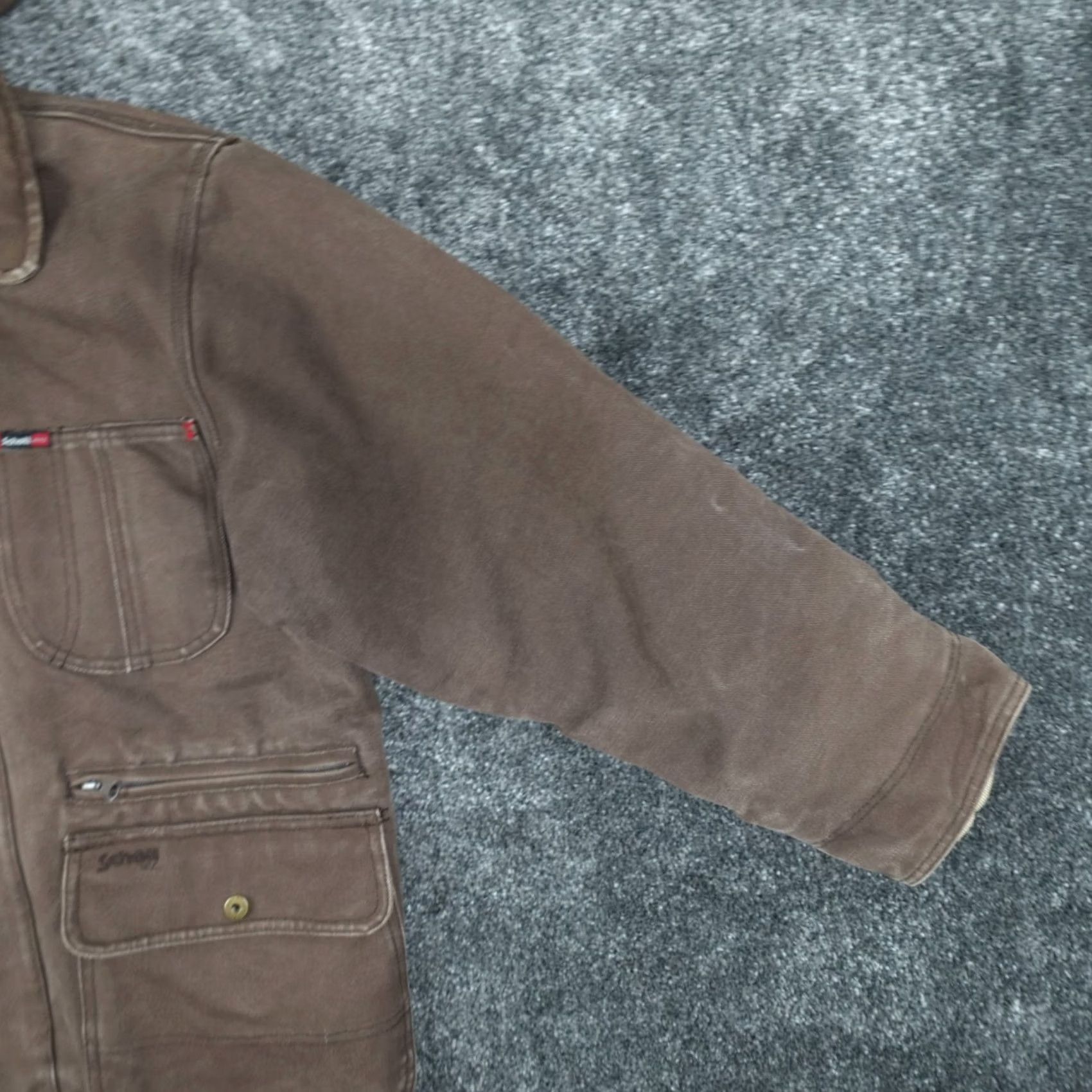Schott Schott NYC Jacket Mens Small Brown Cotton Heavy Chore Utility Pockets Workwear Size US S / EU 44-46 / 1 - 5 Thumbnail