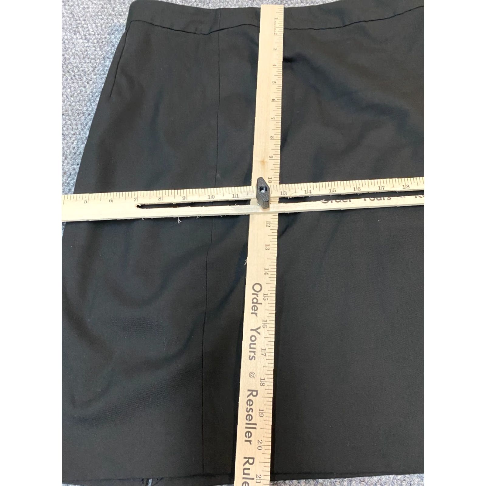 Banana Republic Banana Republic Skirt Womens 8 Black Zip A-Line Knee Length Knit Cotton High Rise Regular Pockets Zipper Vel Casual Vintage No Size 30" / US 8 / IT 44 - 6 Thumbnail