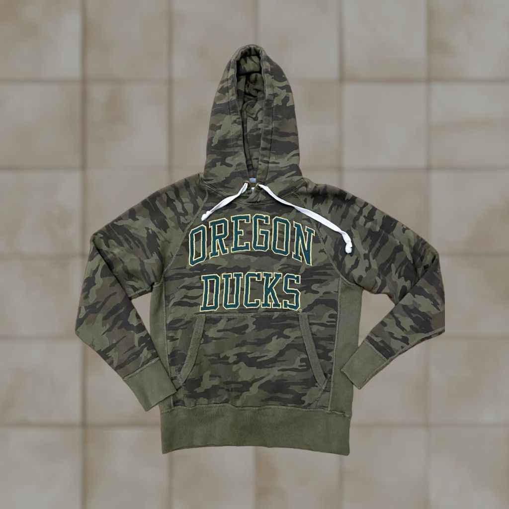 Vintage Mens XS TAILGATE Hoodie CAMOUFLAGE Camouflage CAMO Oregon Ducks Brown/Green Size US XS / EU 42 / 0 - 1 Thumbnail