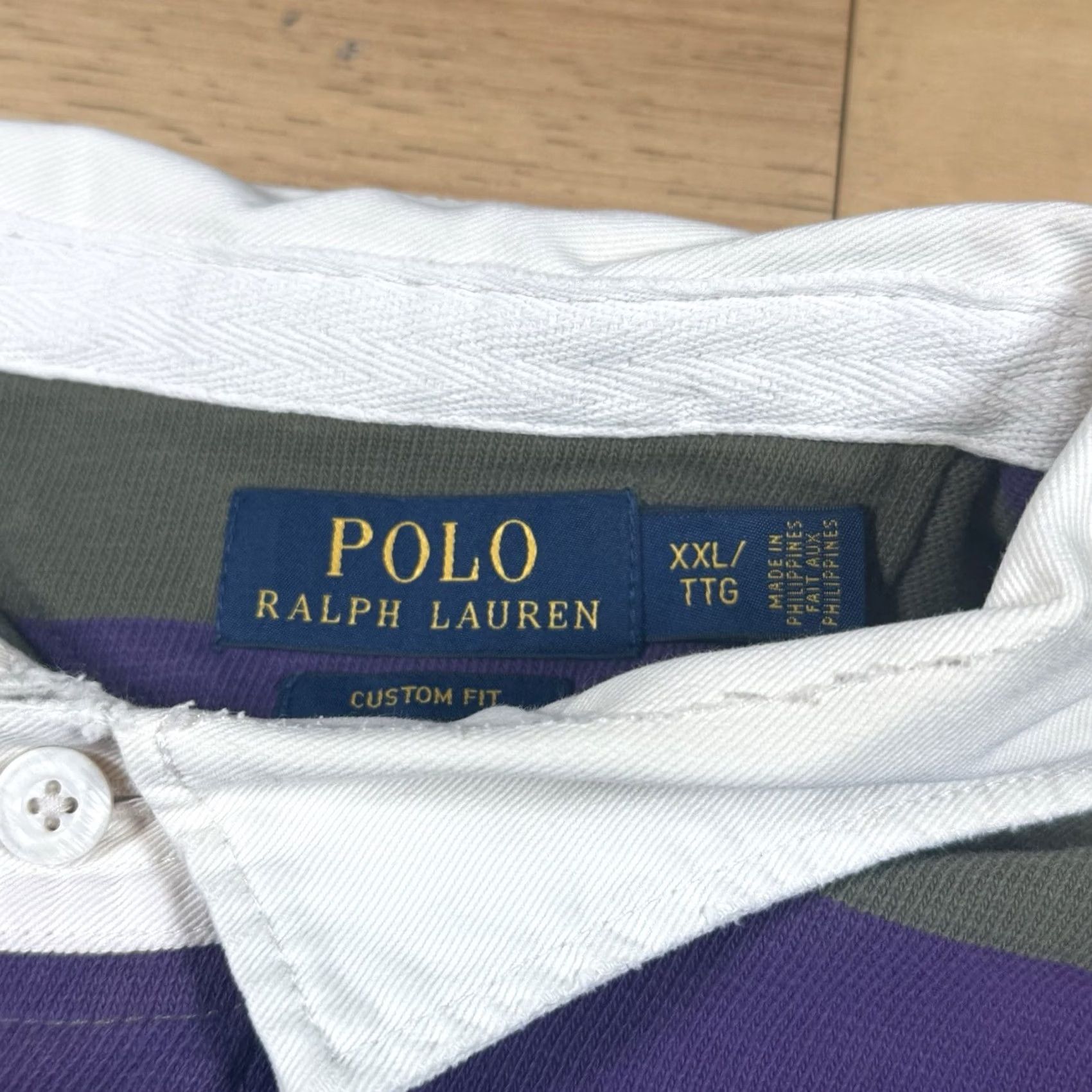 Polo Ralph Lauren Polo Ralph Lauren Rugby Shirt Mens 2XL Long Sleeve Blue Striped Polo USA Cotton Rugby Shirt Mens 2XL Size US XXL / EU 58 / 5 - 4 Thumbnail