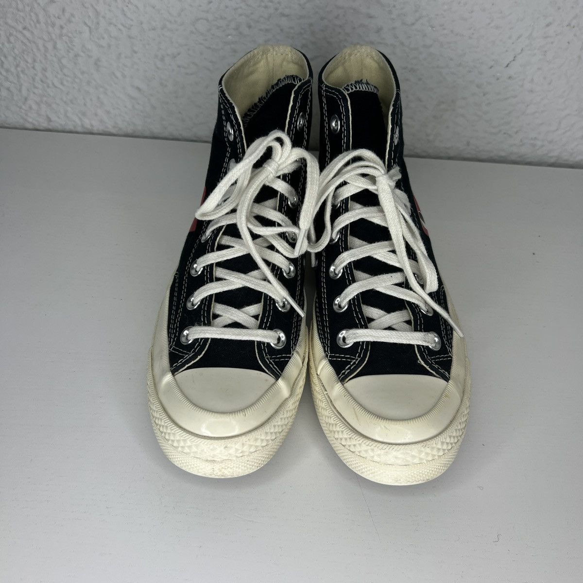 CDG by Comme des Garcons Play Comme des garçons women’s high sneakers 5 UK convers Size US 7.5 / IT 37.5 - 2 Thumbnail