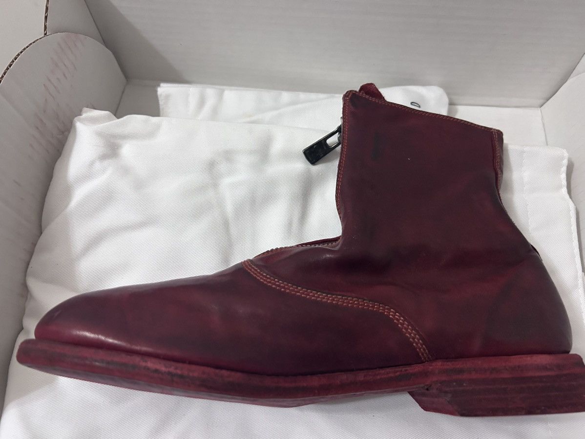 Guidi GUIDI 210 women’s red horse leather front zip ankle boots Size US 8 / IT 38 - 6 Thumbnail