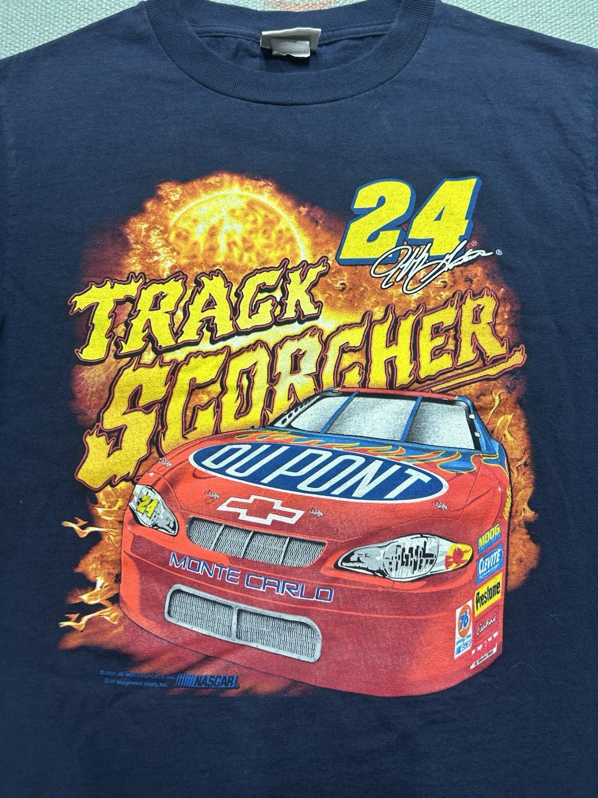 Vintage Vintage t shirt Jeff Gordon nascar track scorcher kids large Size US XXS / EU 40 - 2 Thumbnail