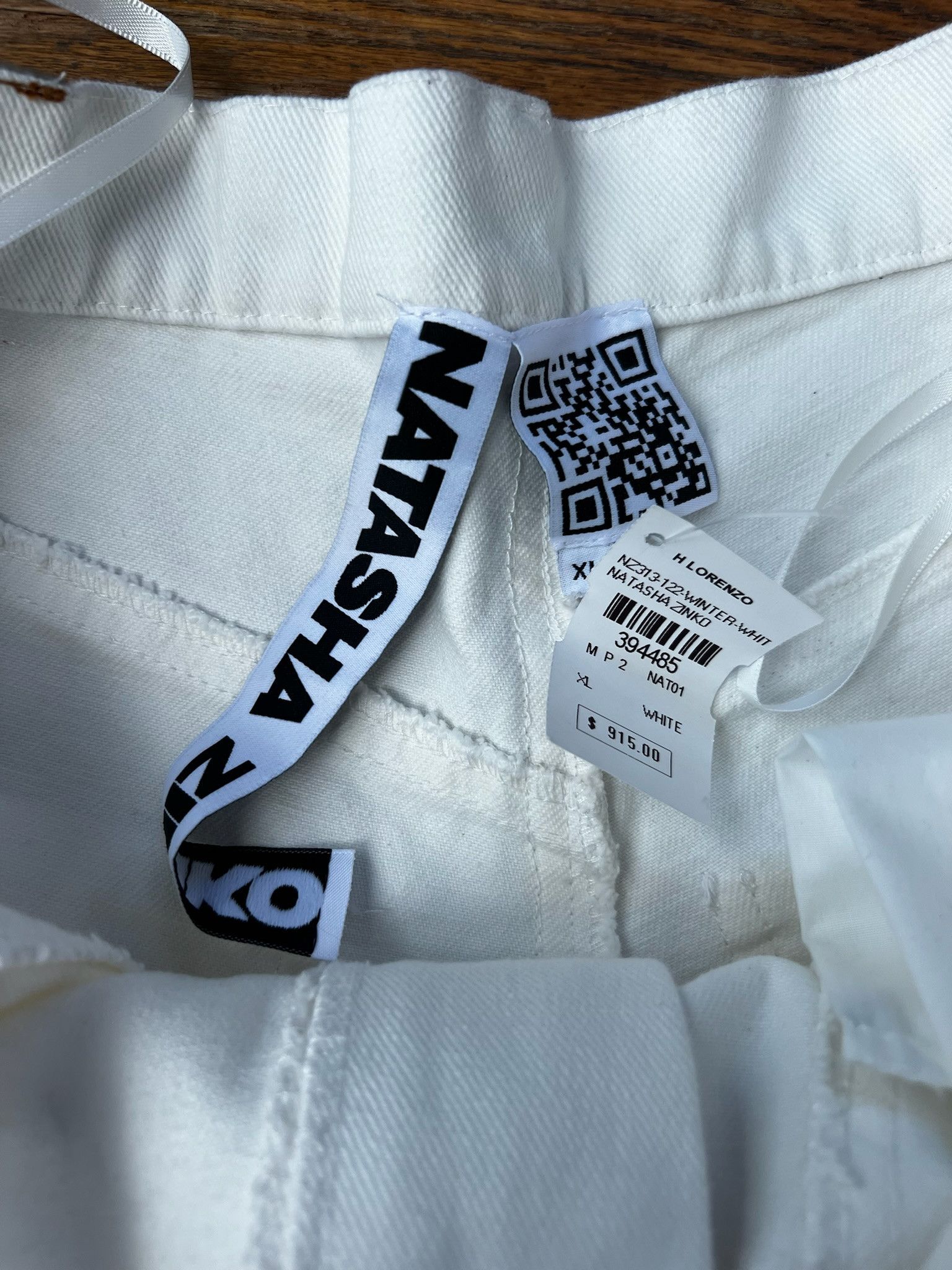 Natasha Zinko Denim Jeans (NZ313-122-WINTER-WHITE) Size US 37 - 7 Thumbnail