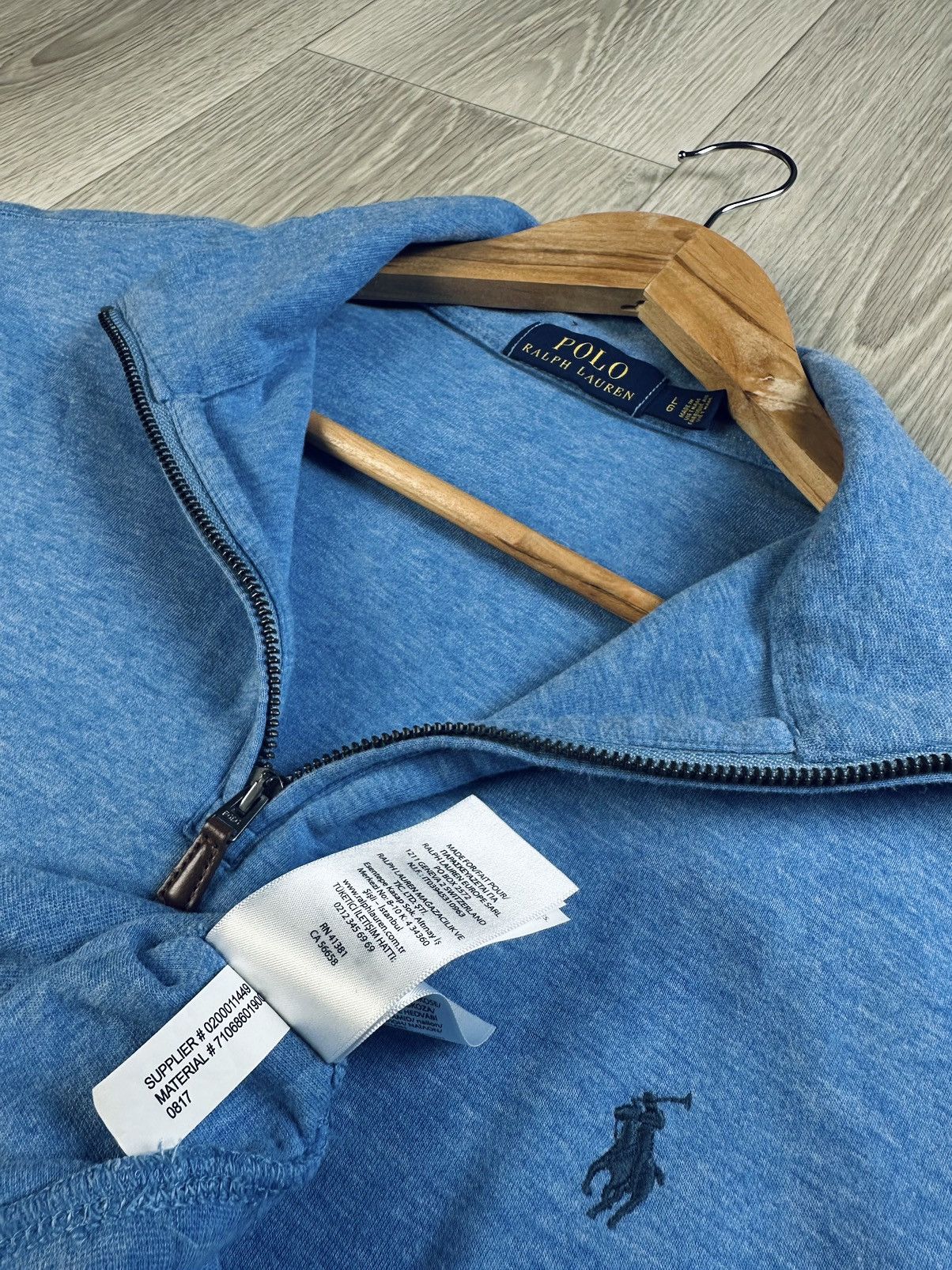 Polo Ralph Lauren × Vintage Polo Ralph Lauren East Rib 1/4 Zip Sweatshirt vintage Size US L / EU 52-54 / 3 - 10 Thumbnail