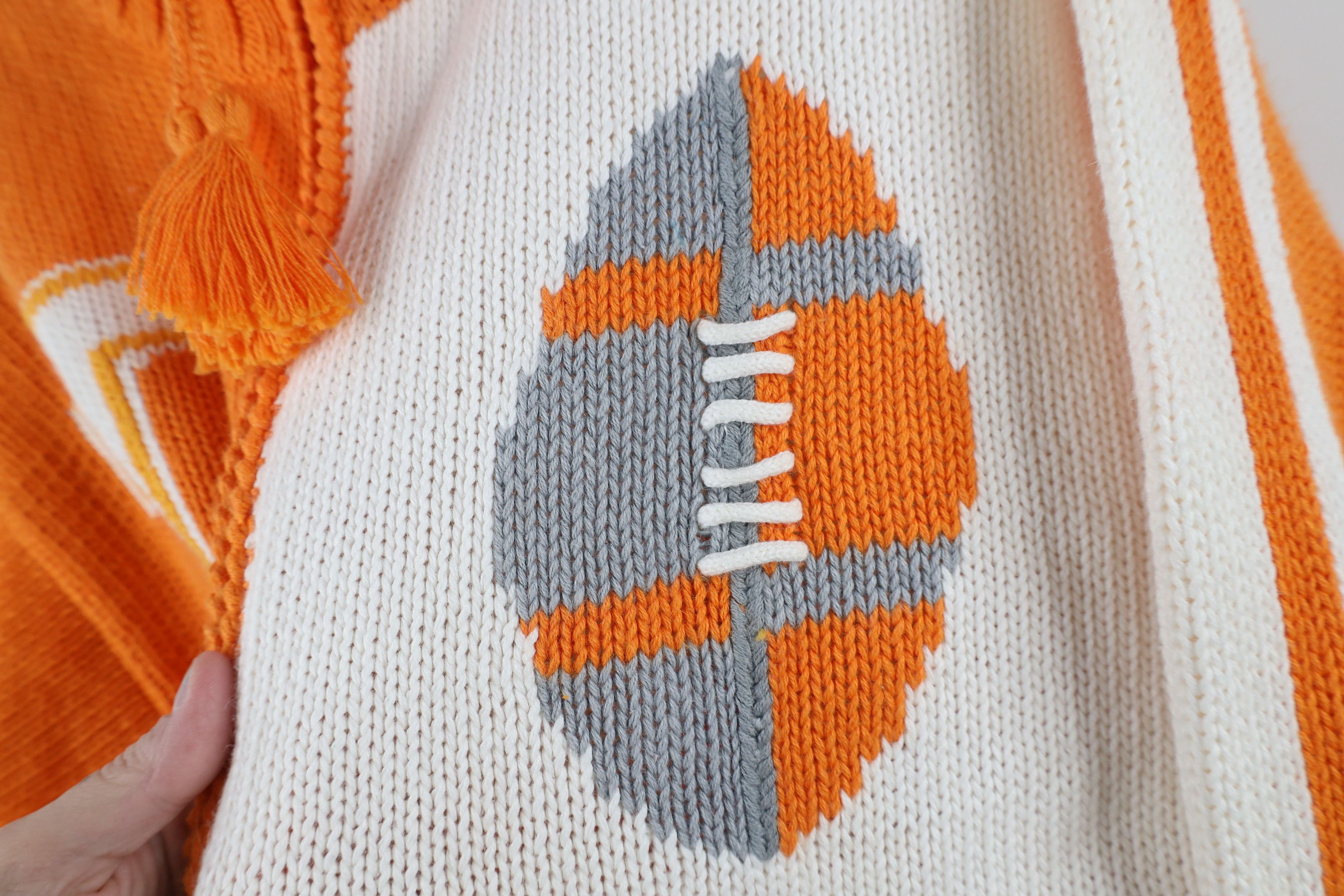 Vintage Deadstock Vintage 90s Tennessee Football Cardigan Sweater Size XL / US 12-14 / IT 48-50 - 9 Thumbnail