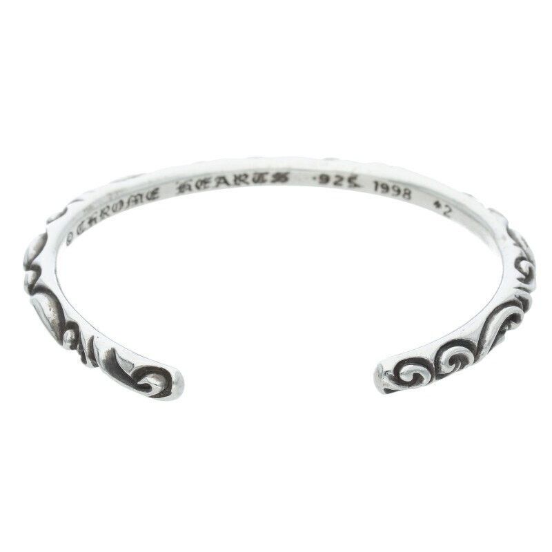Chrome Hearts Chrome Hearts Bangle Scroll Silver Bracelet Size ONE SIZE - 2 Thumbnail