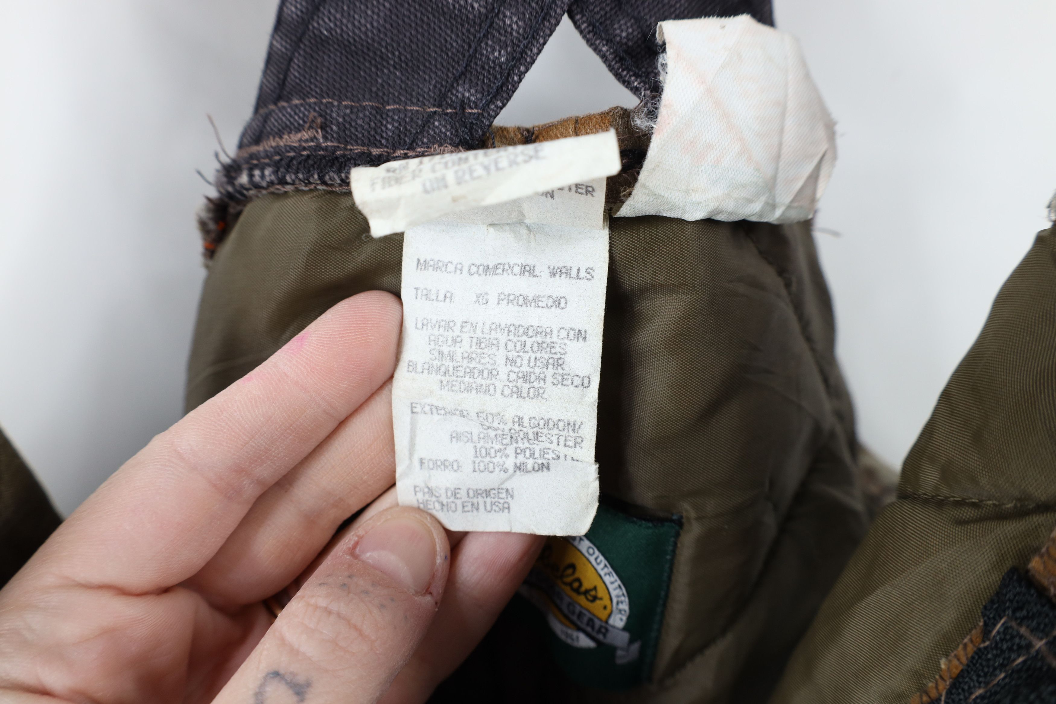 Cabelas × Vintage Vintage 90s Cabelas Realtree Camouflage Quilted Overalls Size US 36 / EU 52 - 13 Thumbnail