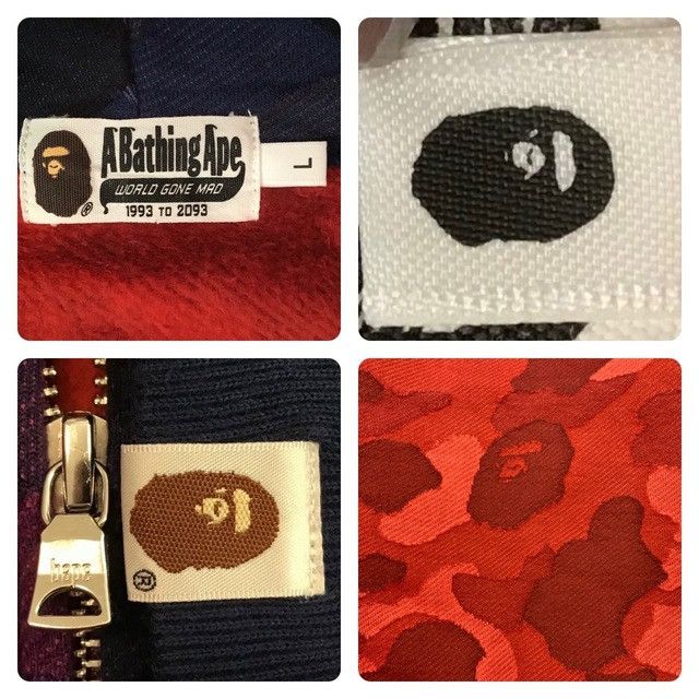 Bape BAPE Jacquard camo full zip hoodie Crazy camo a bathing ape Size US L / EU 52-54 / 3 - 6 Thumbnail