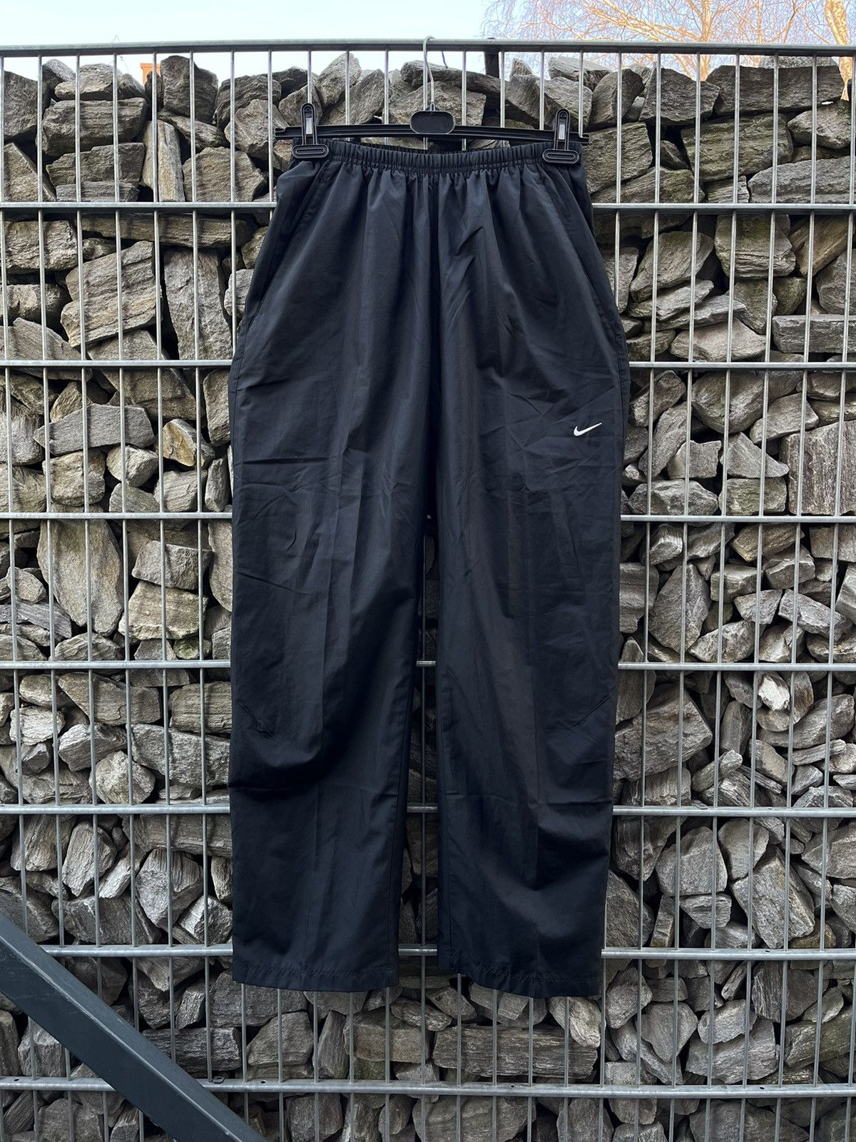 Nike × Vintage Nike Vintage Track Baggy Y2K Nylon Parachute Joggers Pants Size US 34 / EU 50 - 1 Thumbnail