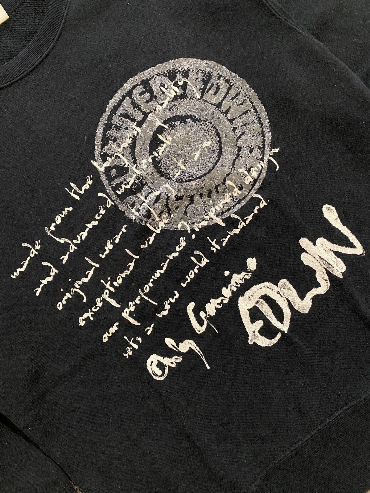 Edwin Edwin Black Printed Abstract Logo Sweatshirts Size US M / EU 48-50 / 2 - 5 Thumbnail