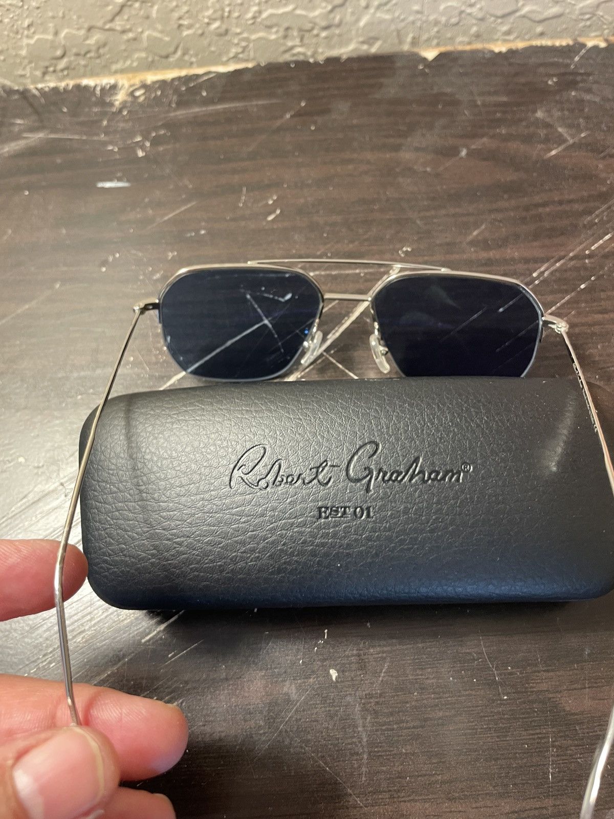 Robert Graham Enrico SLV 54-17 145 Sunglasses nwb Size ONE SIZE - 6 Thumbnail
