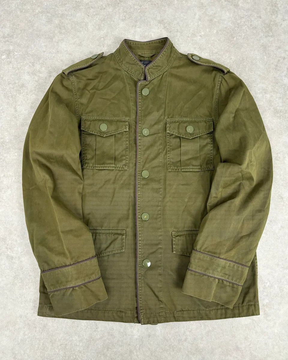 Marc Jacobs 2010s Marc Jacobs Olive Military Field Officer Jacket Size US M / EU 48-50 / 2 - 1 Thumbnail