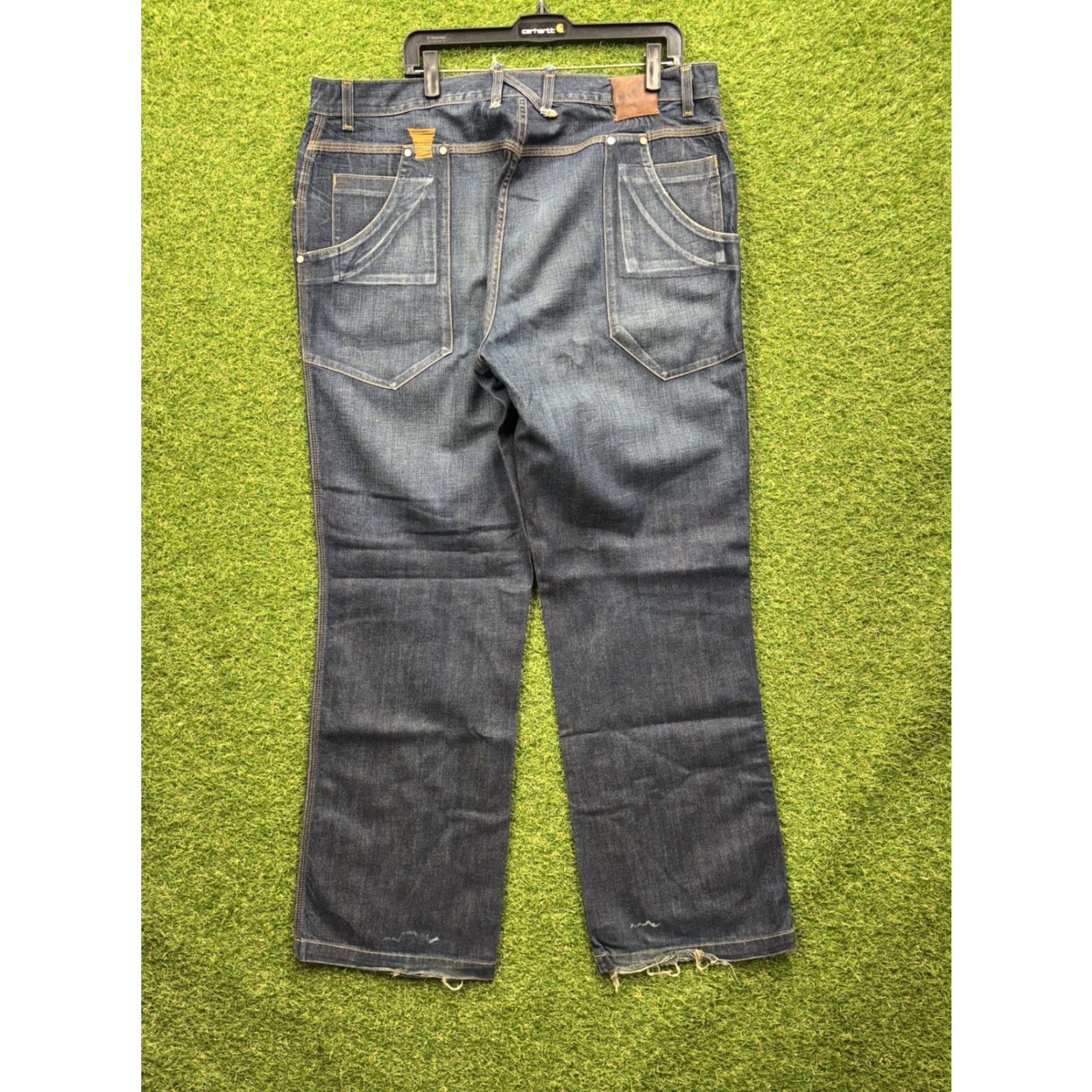 Nike VINTAGE Nike Jeans 38 Blue Denim Straight Mens Baggy 90s BRS Jordan Nike Blue Ribbon Sports Jeans Mens 38 Baggy Denim 90s Y2K Size US 38 / EU 54 - 2 Thumbnail