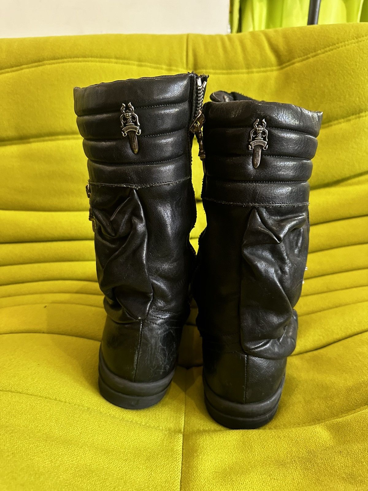 Chrome Hearts × Rick Owens CHROME HEARTS x RICK OWENS CARGO BASKETS CROSS SNEAKERS Size US 11 / EU 44 - 7 Thumbnail