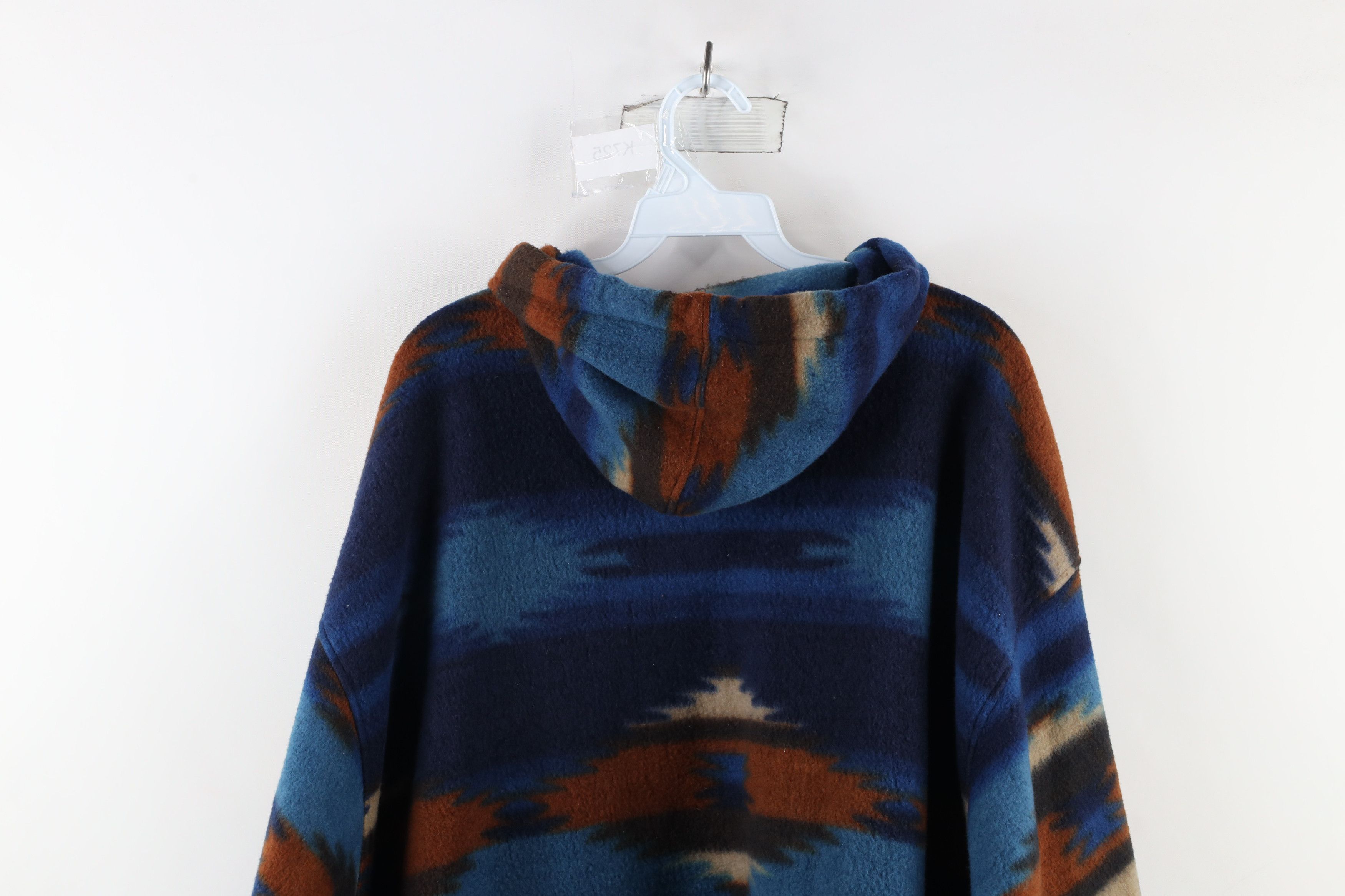 Vintage Vintage 90s Streetwear Fit Fiesta Southwestern Fleece Hoodie Size US XL / EU 56 / 4 - 8 Thumbnail