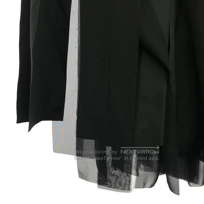 Comme des Garcons Comme des Garcons size S Black split skirt Size 23" - 4 Thumbnail