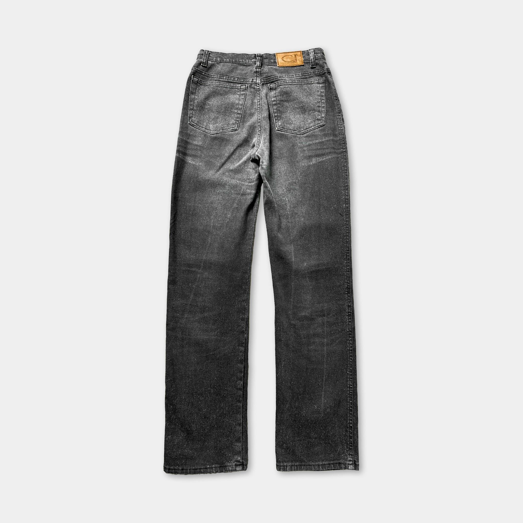 Just Cavalli Just Cavalli 2000's Shiny Grey Denim Jeans Size US 27 - 4 Thumbnail