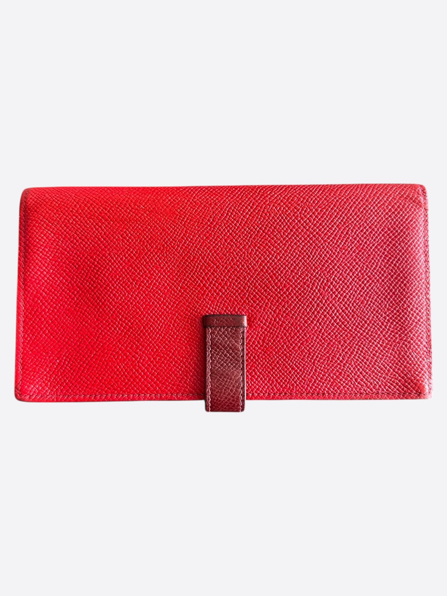 Hermes Hermes Red Epsom Bearn Wallet Size ONE SIZE - 2 Thumbnail