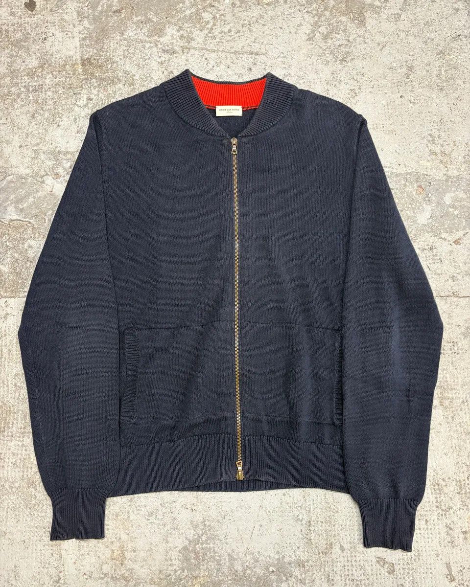 Dries Van Noten Dries Van Noten Navy Cardigan Zip-Up Sweater Size US S / EU 44-46 / 1 - 1 Thumbnail