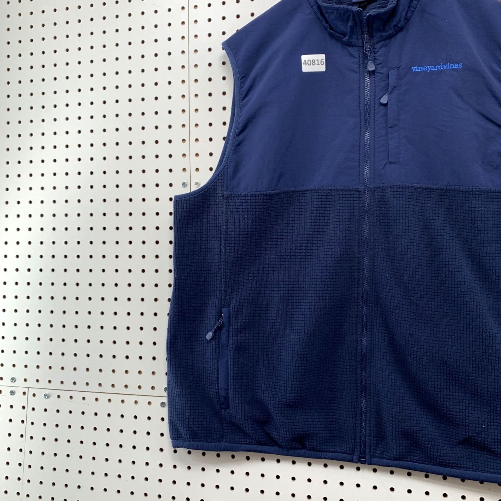 Vineyard Vines VINEYARD VINES Vest Mens 2XL Fleece Sleeveless Preppy Zip Pocket Blue Size US XXL / EU 58 / 5 - 5 Thumbnail