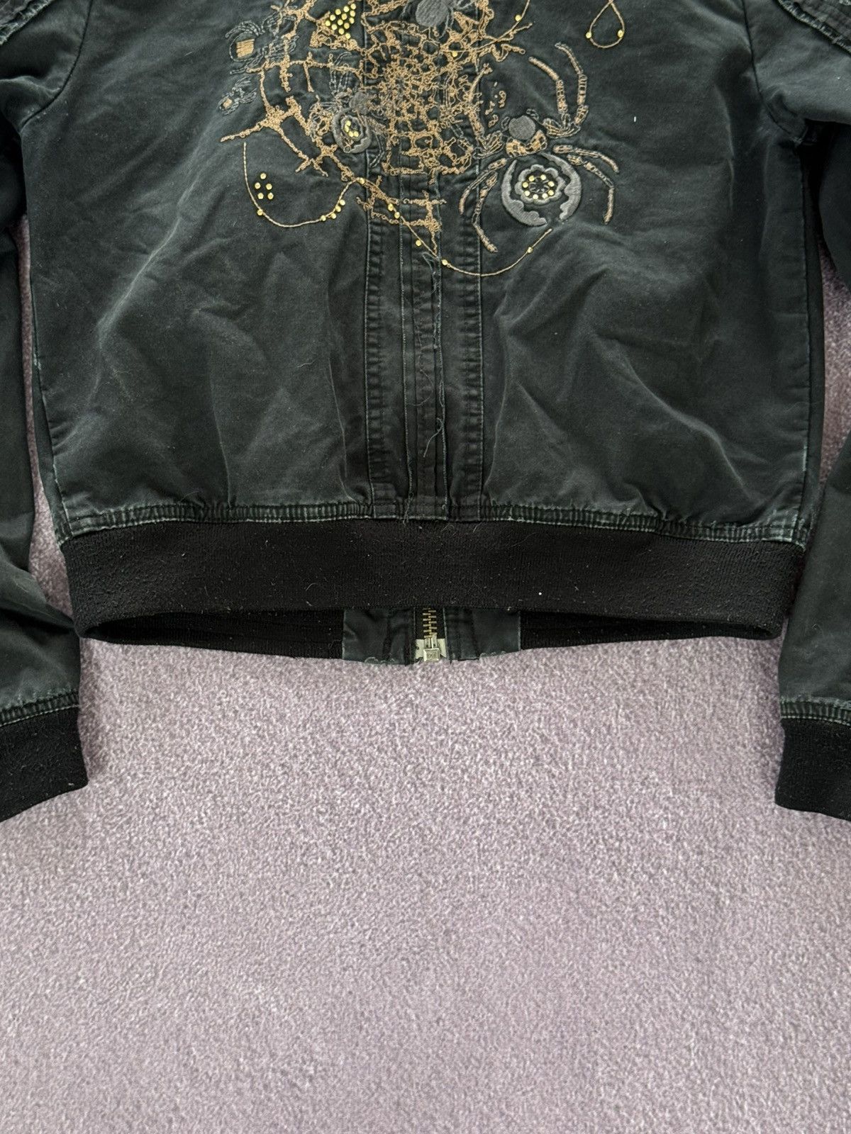 If Six Was Nine Japanese Vibe Distressed Y2K Spider Logo Glamour Jacket Size M / US 6-8 / IT 42-44 - 9 Thumbnail