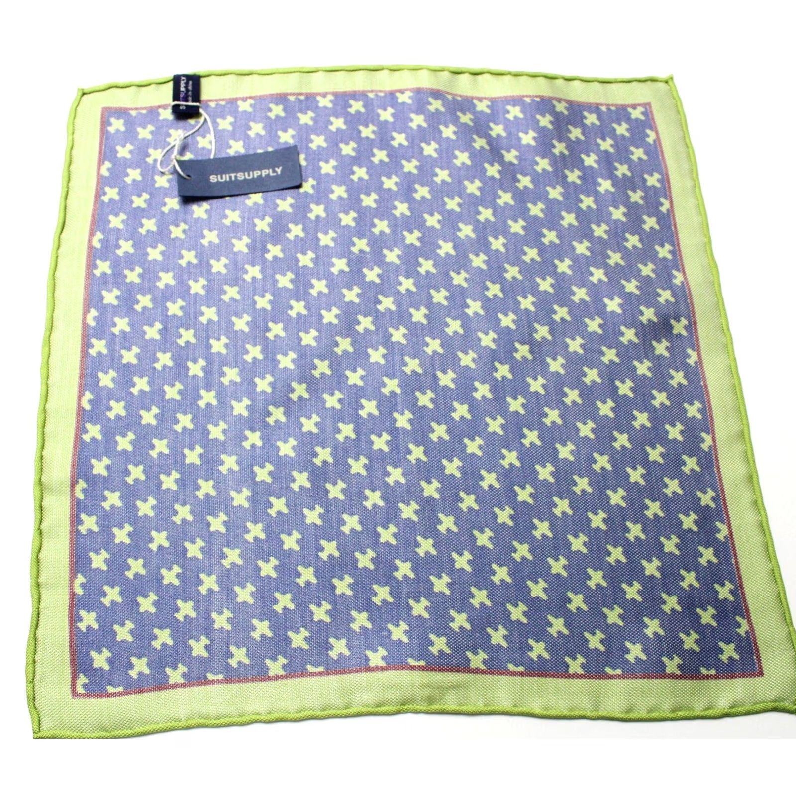 Suitsupply SUITSUPPLY Handkerchief Men's ONE SIZE Pure Silk Airplane Graphic Pocket Square Size ONE SIZE - 4 Thumbnail
