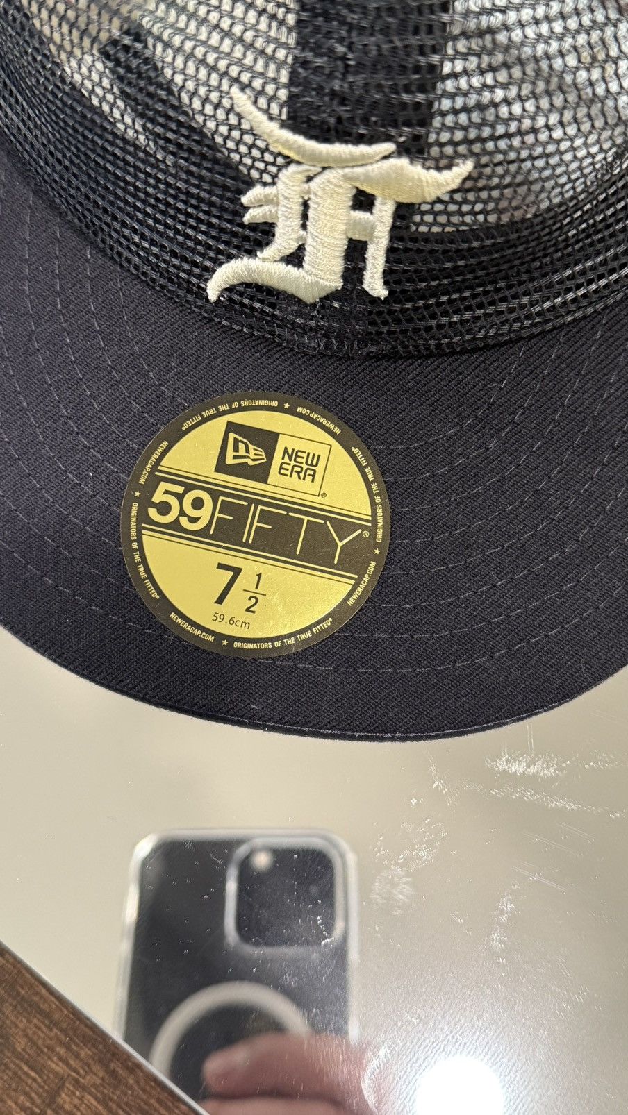 Fear of God × MLB × New Era (new+tag) Fear Of God x New Era fitted 59FIFTY hat size 7.5 Size ONE SIZE - 2 Thumbnail