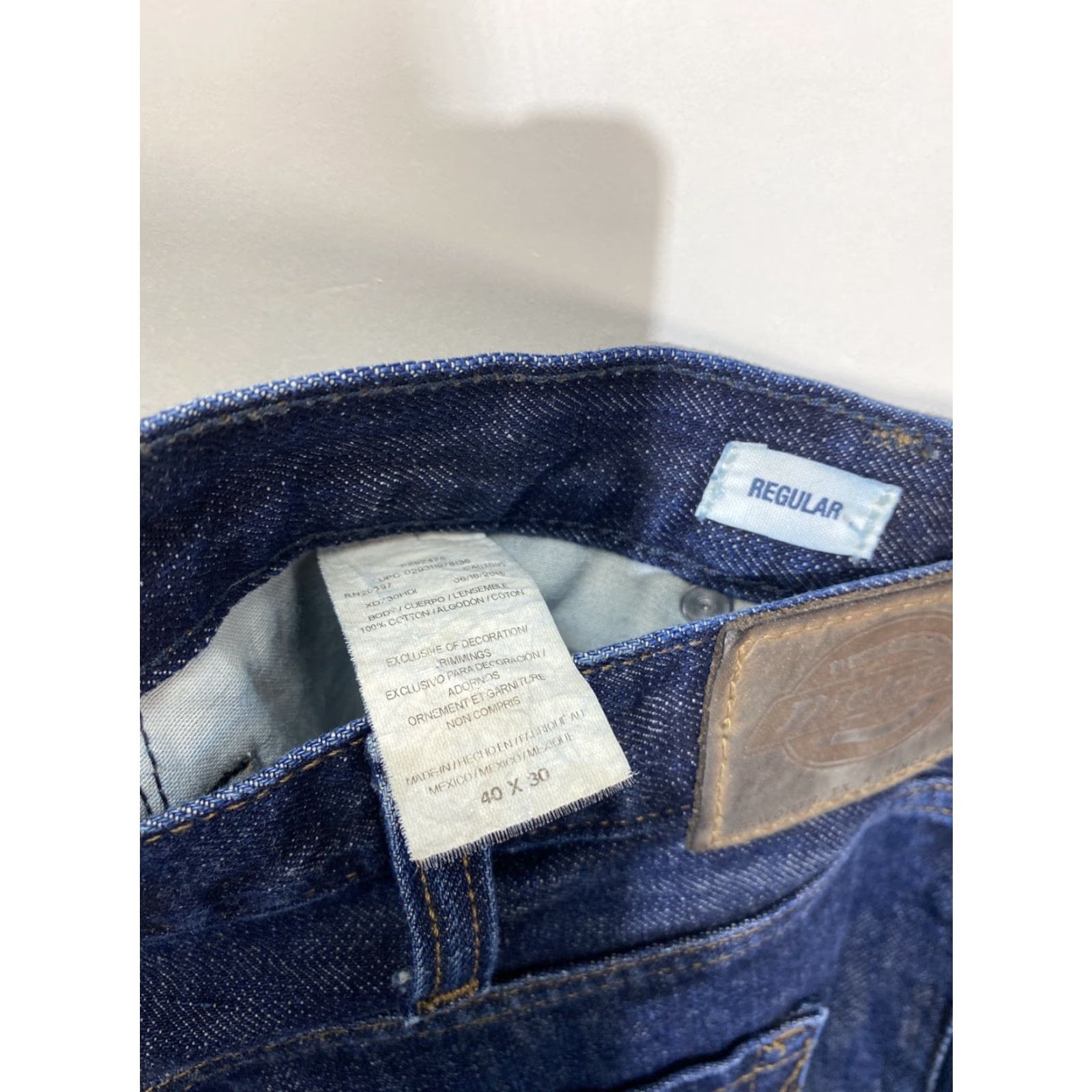 Dickies Dickies Jeans 5 Pocket Blue Work Jeans Men’s 40x30 Regular Fit Straight Leg Dark Size US 40 / EU 56 - 6 Thumbnail