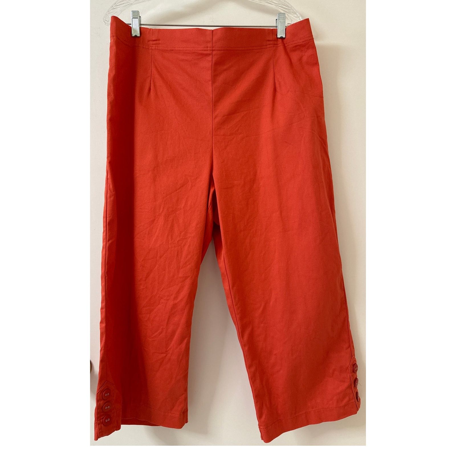 Michael Kors Michael Kors XL Orange & White Top, Coral Bay Size 18 Capris Size XL / US 12-14 / IT 48-50 - 3 Thumbnail