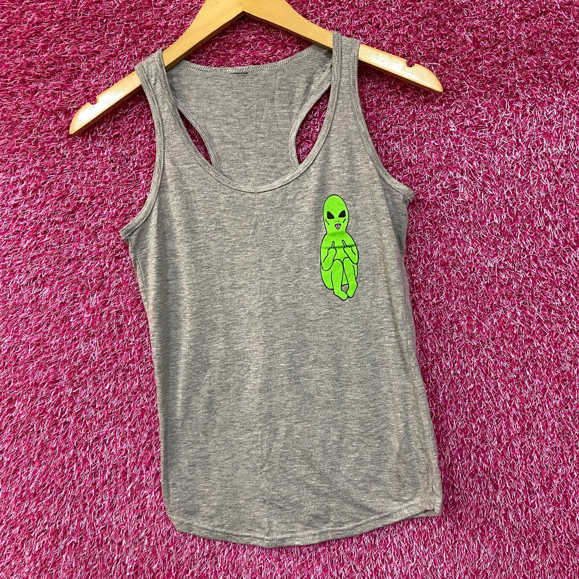 Other Alien Tank Top Cartoon Graphic Design Small Size S / US 4 / IT 40 - 3 Thumbnail