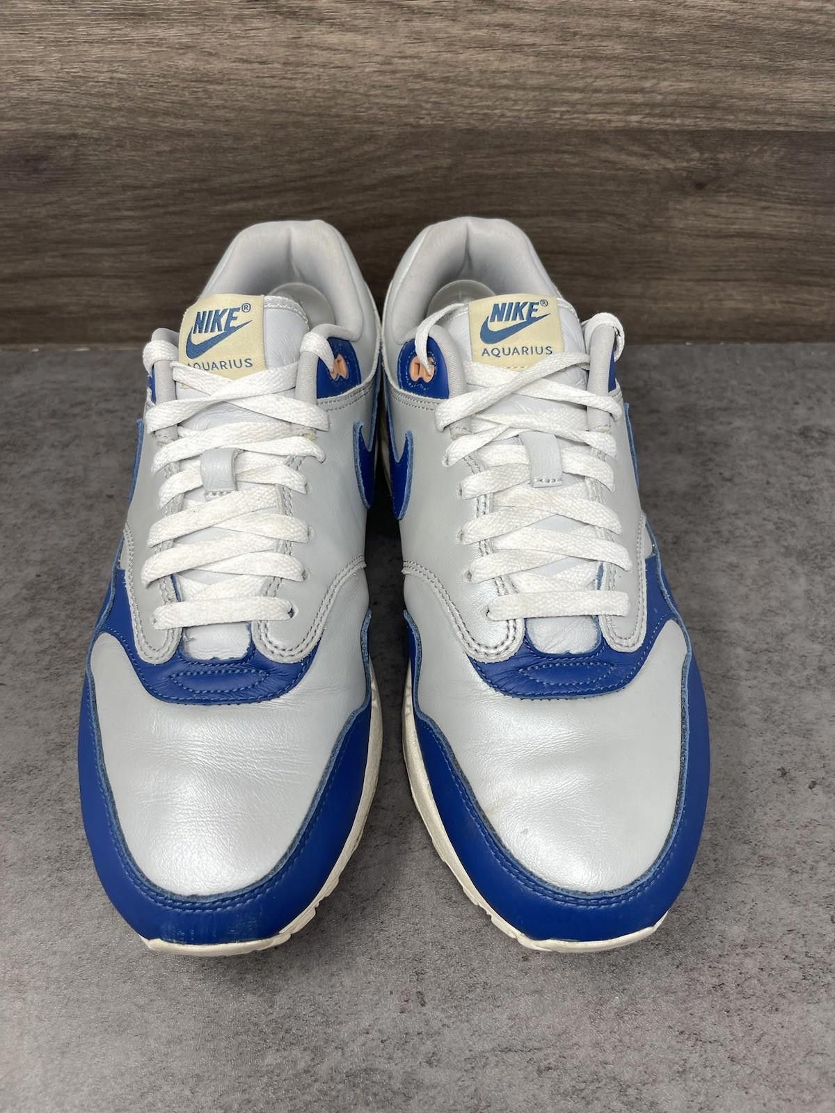 Nike Nike Air Max 1 Shoes Mens Size 11 (Womens 12.5) Blue Silver Size US 12.5 / EU 45-46 - 3 Thumbnail