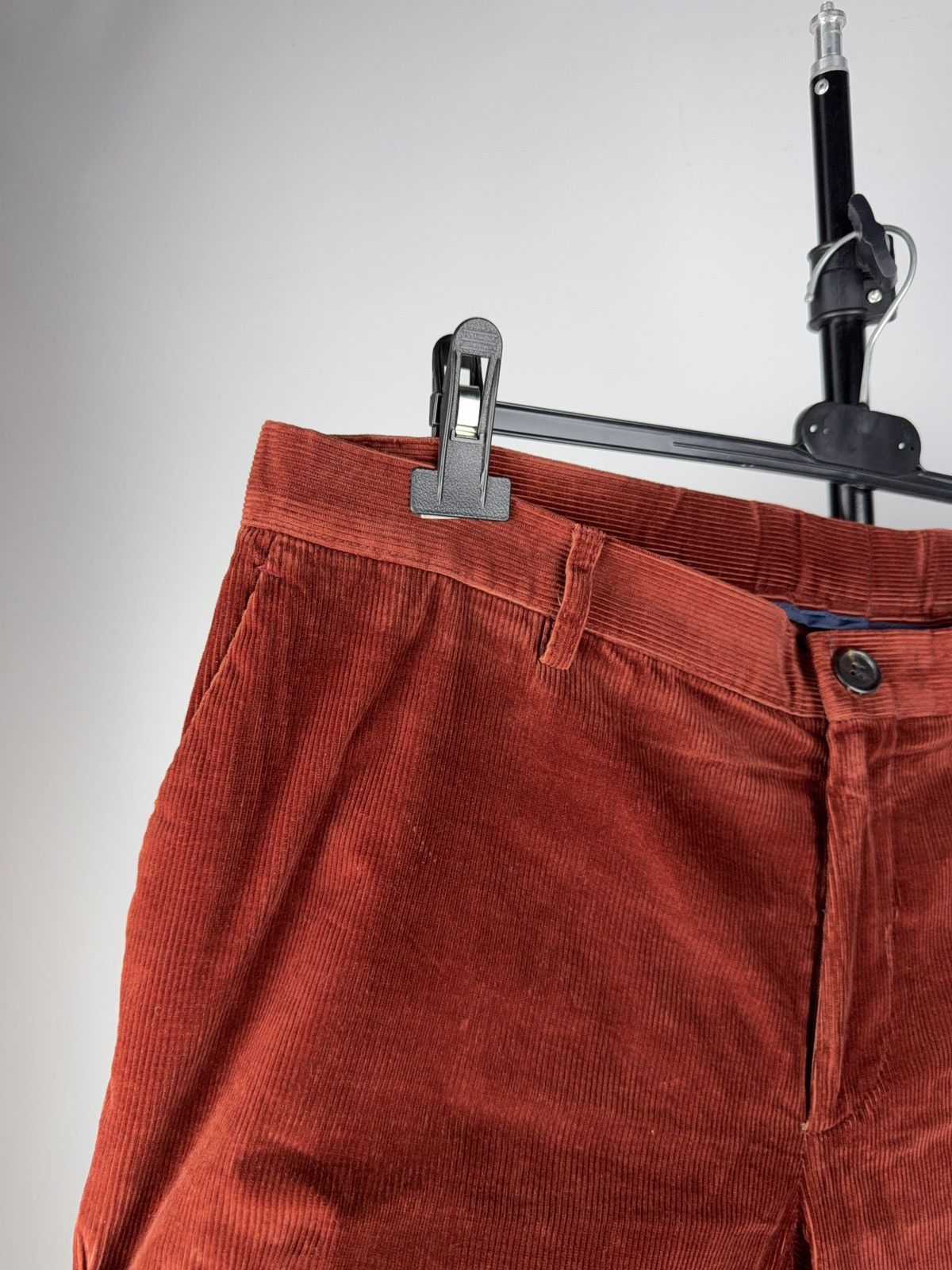 Etro Luxury Etro Slim Fit Corduroy Pants Rust Red Italian Luxury Size US 36 / EU 52 - 5 Thumbnail