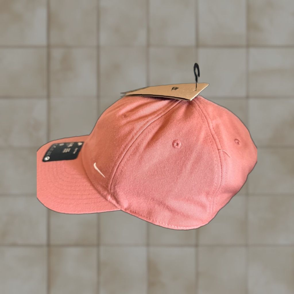 Nike Nike Hat Adult Adjustable NEW NWT Club Cap Cotton Pink Salmon Small detail: L/XL not preserved? Size ONE SIZE - 1 Thumbnail