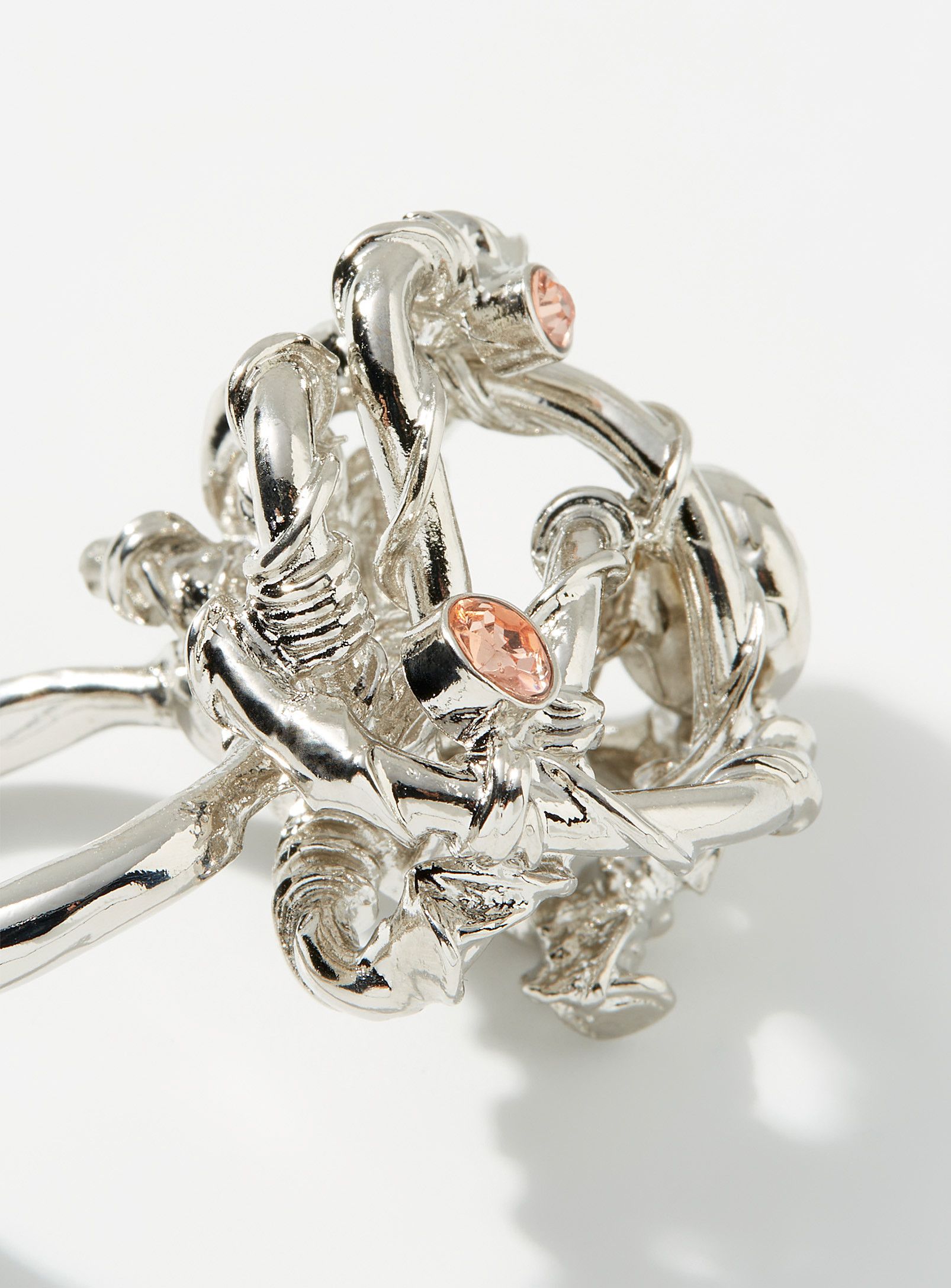 Acne Studios BNWT AW23 ACNE STUDIOS SCULPTURED CRYSTAL RING M Size ONE SIZE - 2 Thumbnail
