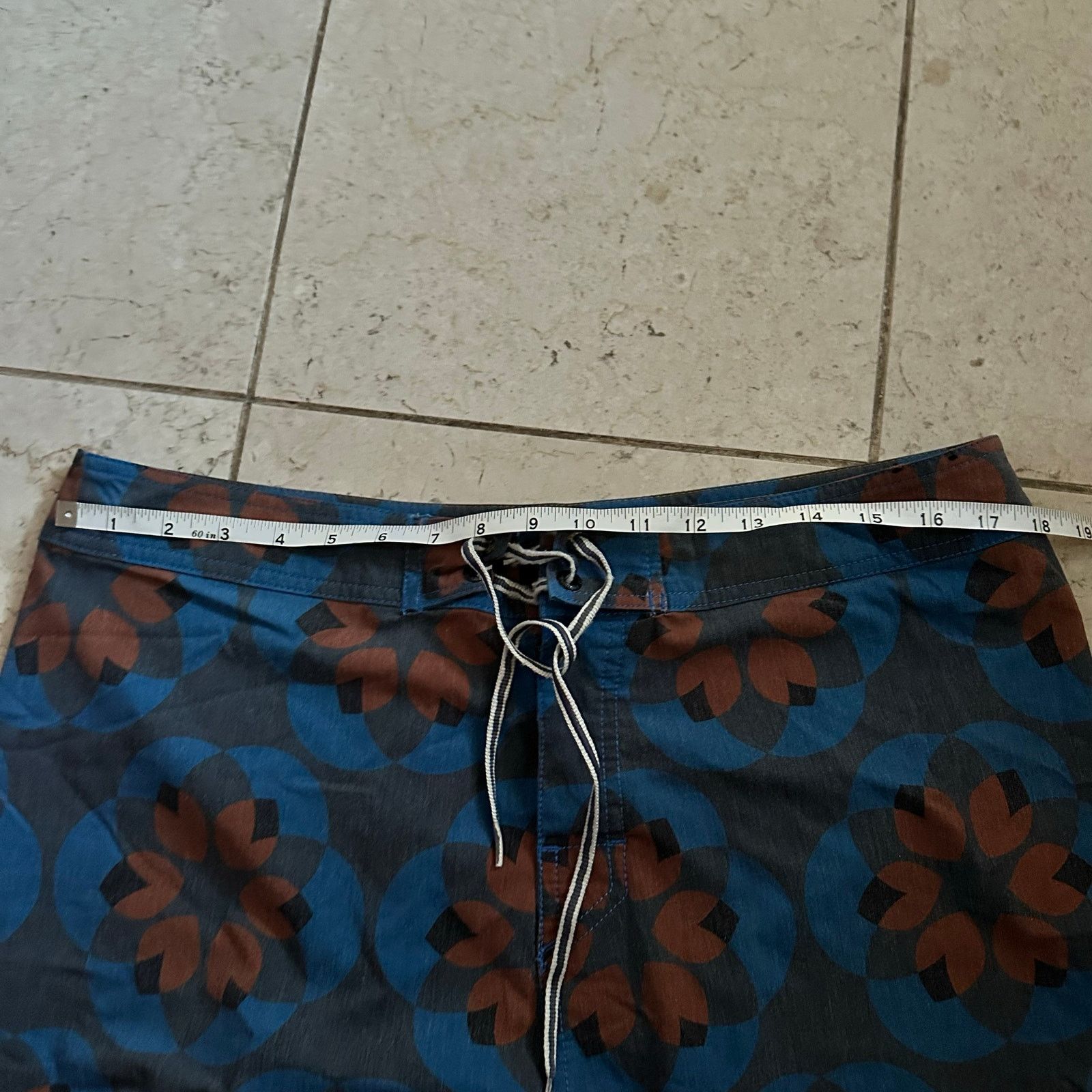 Other Captain Fin M Board Shorts Mens Blue Abstract Swim Trunks Size US 32 / EU 48 - 4 Thumbnail