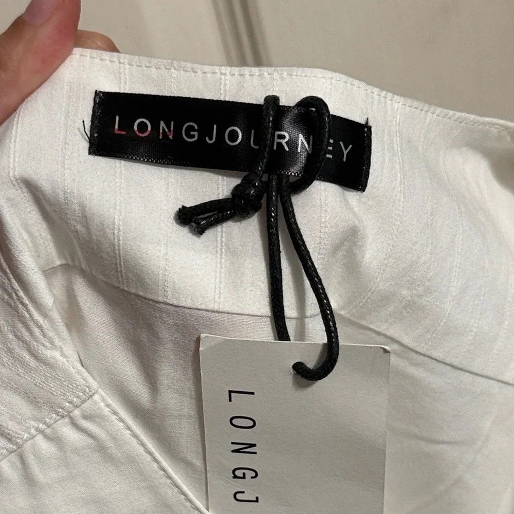 LongJourney LONGJOURNEY White Short Sleeve Button Up Shirt Size US XL / EU 56 / 4 - 6 Thumbnail
