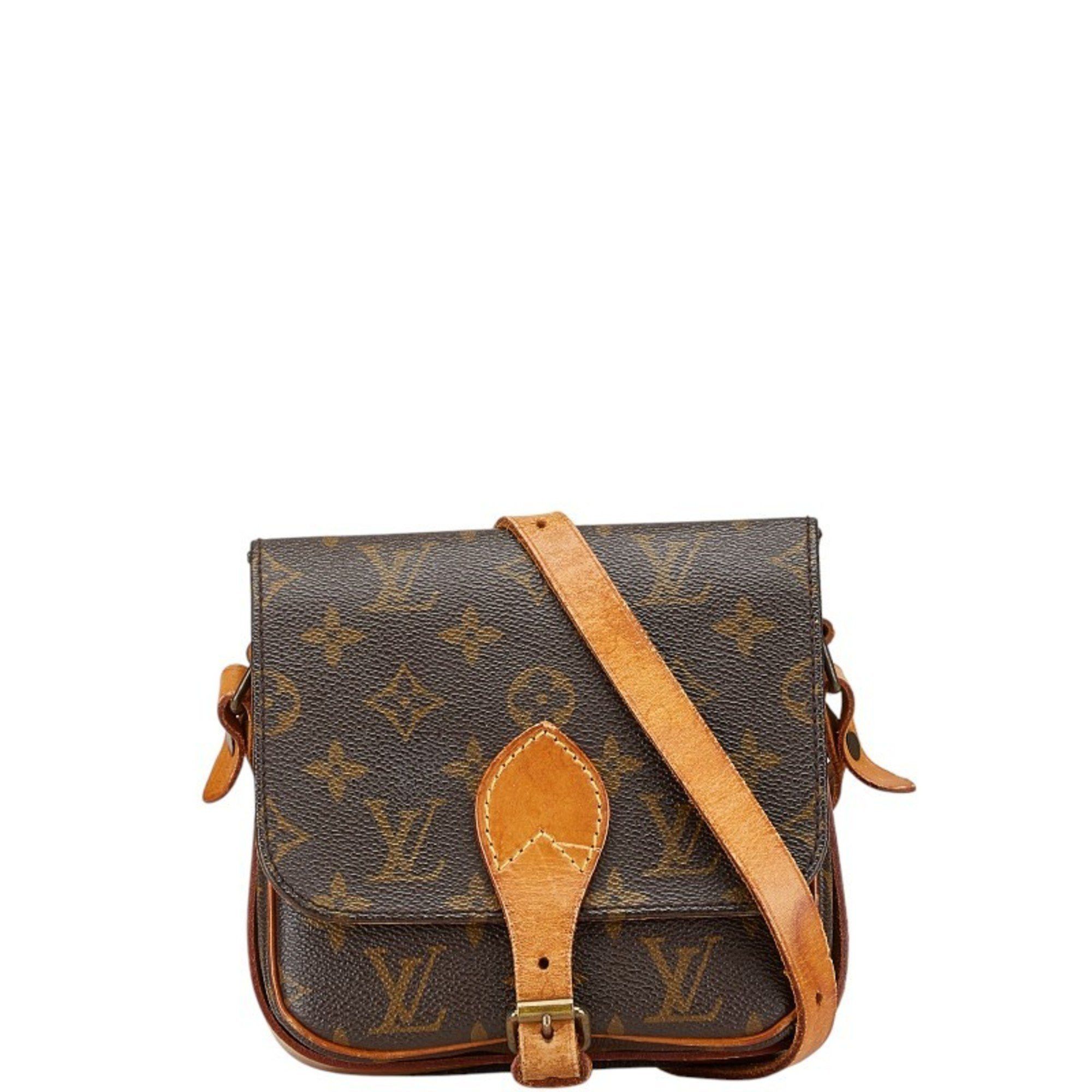 Louis Vuitton Monogram Mini Cartesier Shoulder Bag M51254 Brown Pvc Leather Women's Louis Vuitton
