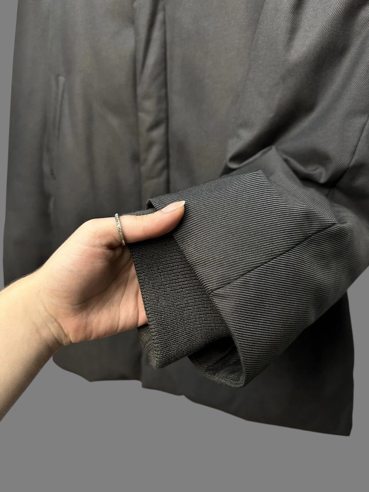 Allsaints Husky Grey Quilted Long Jacket British Country Classic Style Size US L / EU 52-54 / 3 - 7 Thumbnail