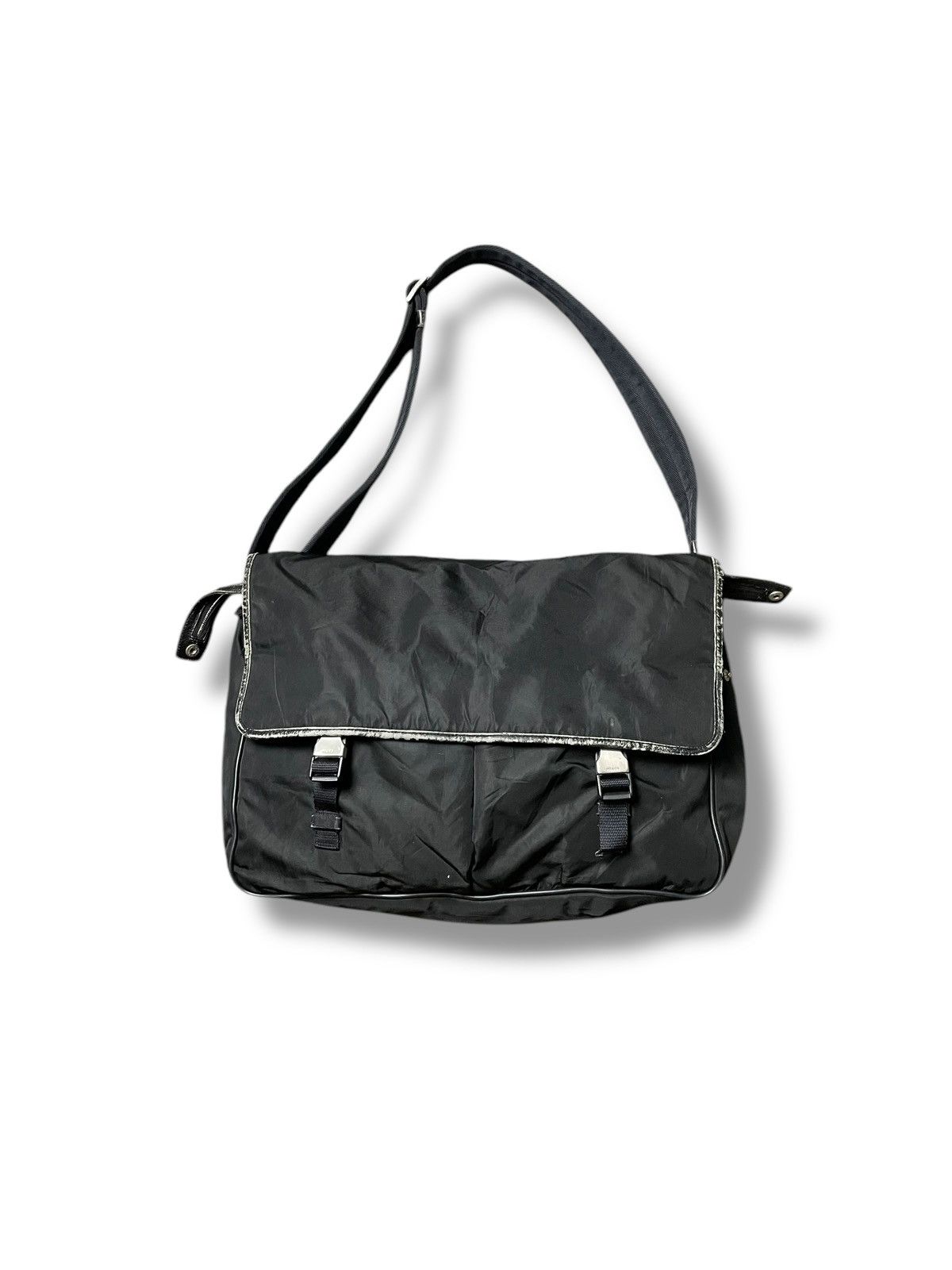 Prada Vintage Prada Tessuto Crossbody Bag (46) Size ONE SIZE - 1 Thumbnail
