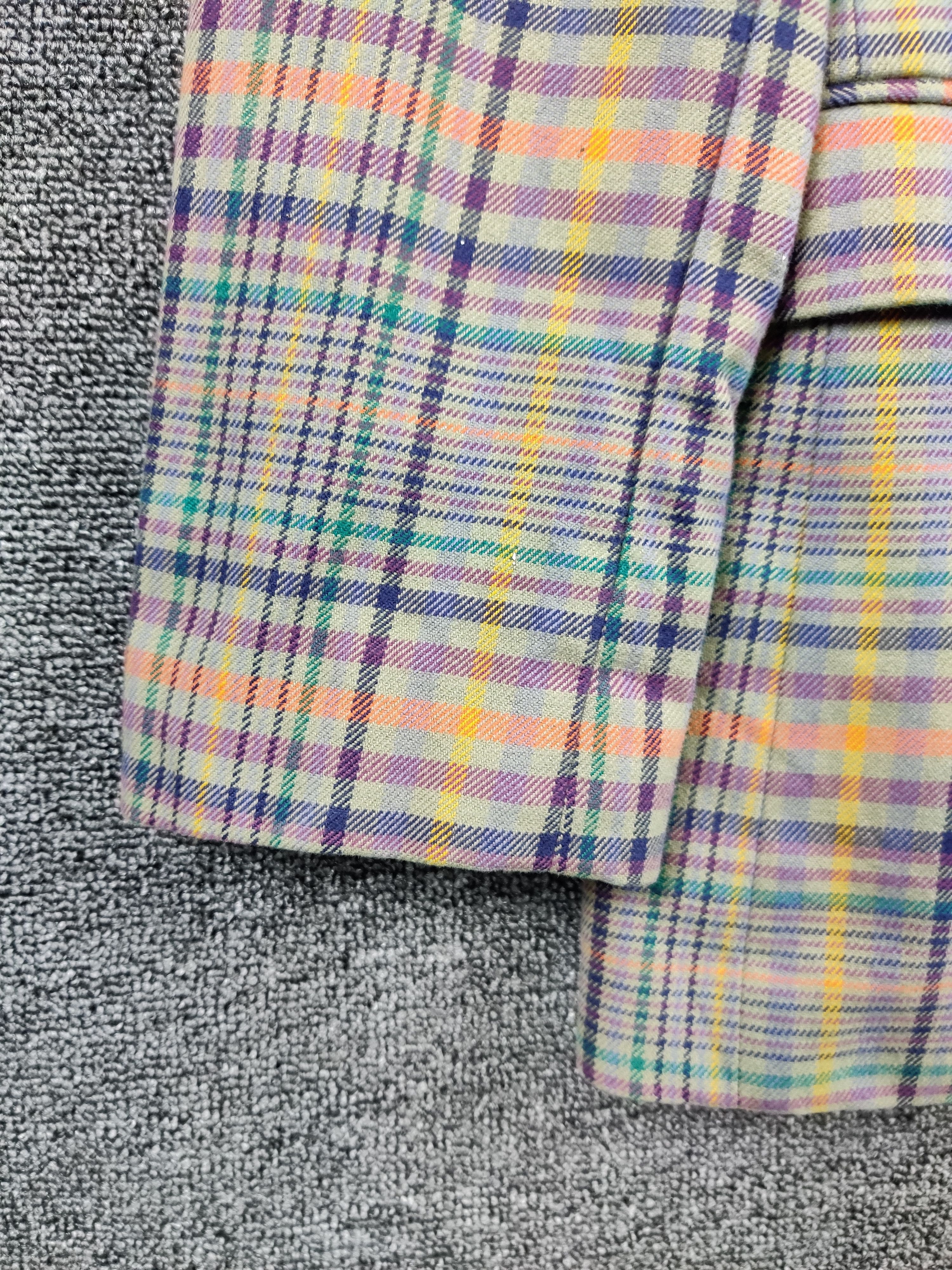 Gap Vintage Gap Checkered Single Breasted Balzer Coat Size US M / EU 48-50 / 2 - 4 Thumbnail