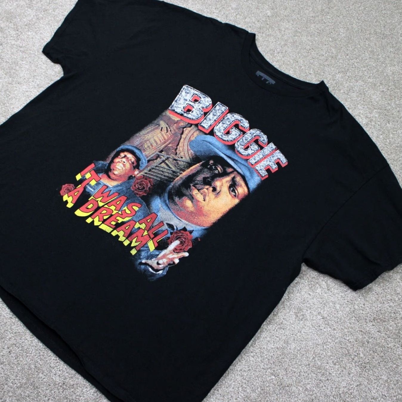 Vintage Notorious B.I.G. Shirt Mens 3XL XXXL Black Graphic Print Tee 90s Hip Hop Music T-Shirt Size US XXL / EU 58 / 5 - 3 Thumbnail