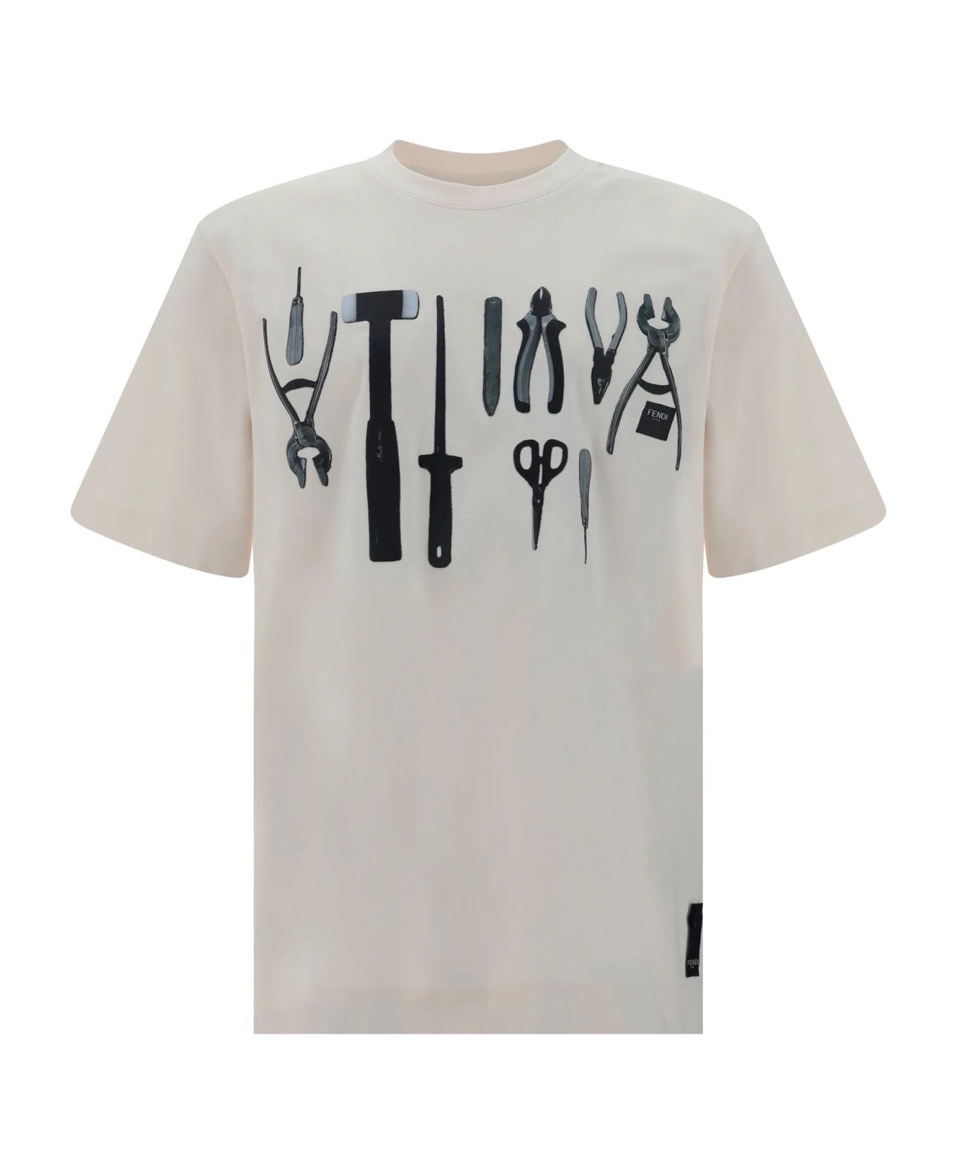 Fendi o1s1wg111225 T-Shirt in White Size US XL / EU 56 / 4 - 1 Thumbnail